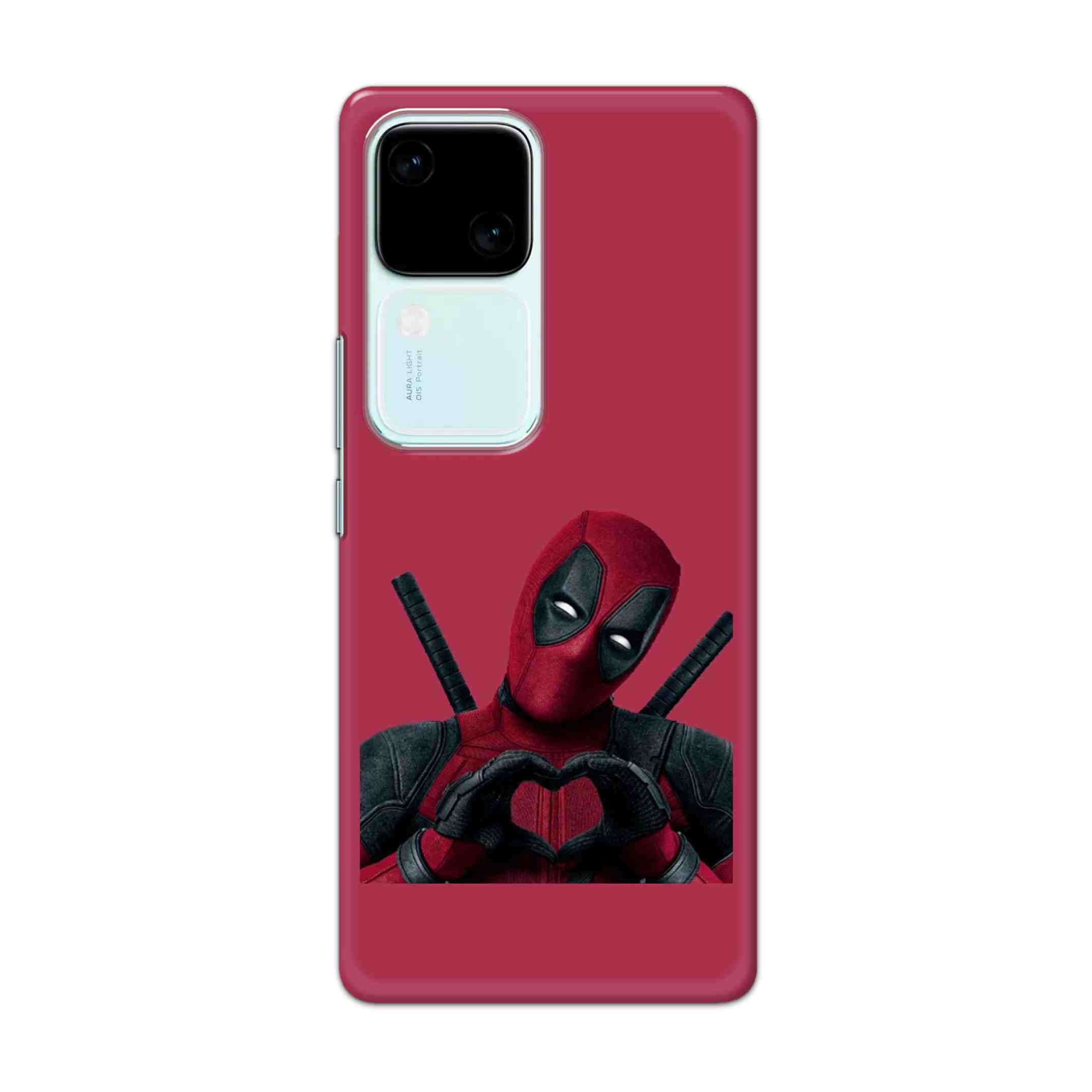 Buy Deadpool Heart Hard Back Mobile Phone Case Cover For vivo V30 Online