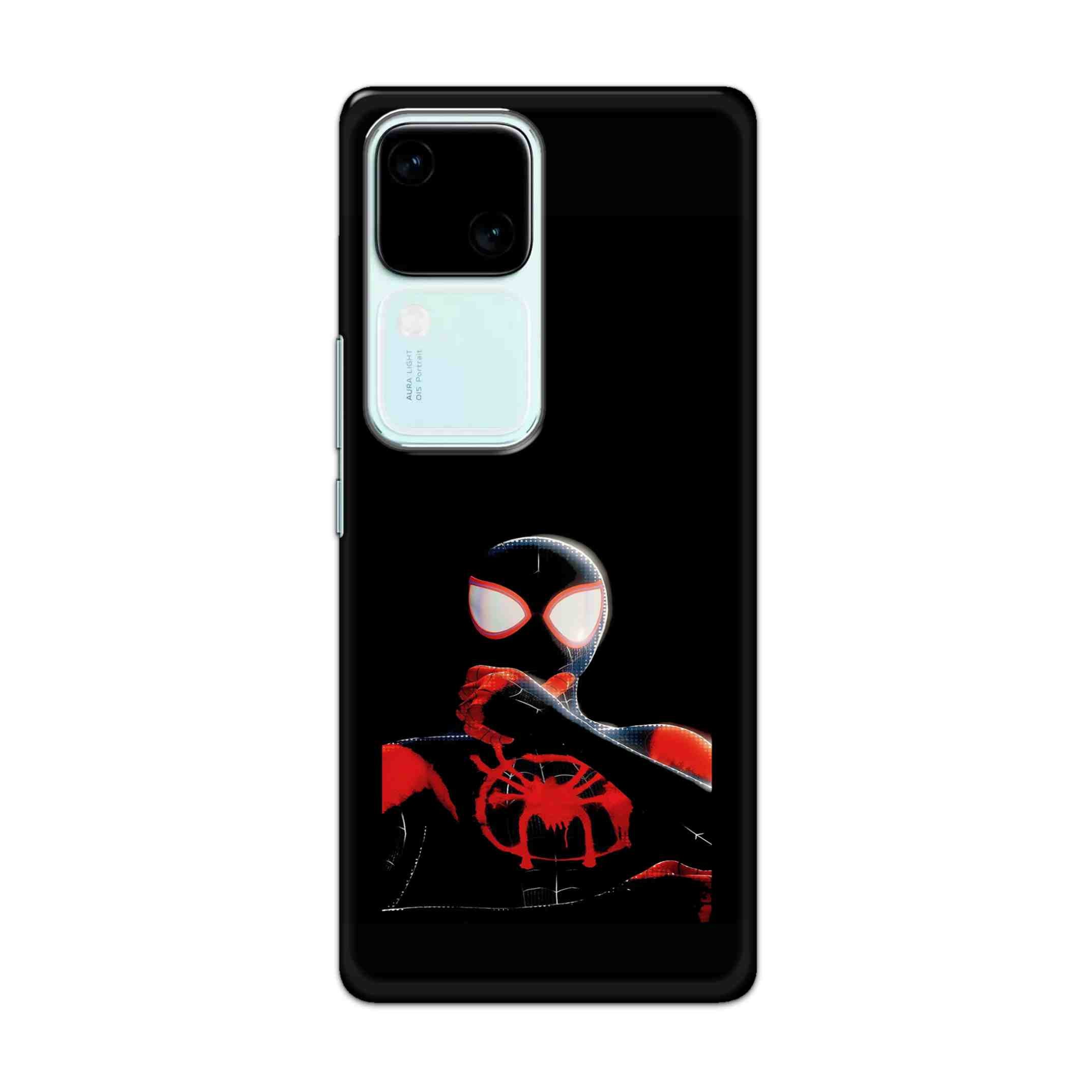 Buy Black Spiderman Hard Back Mobile Phone Case Cover For vivo V30 Online