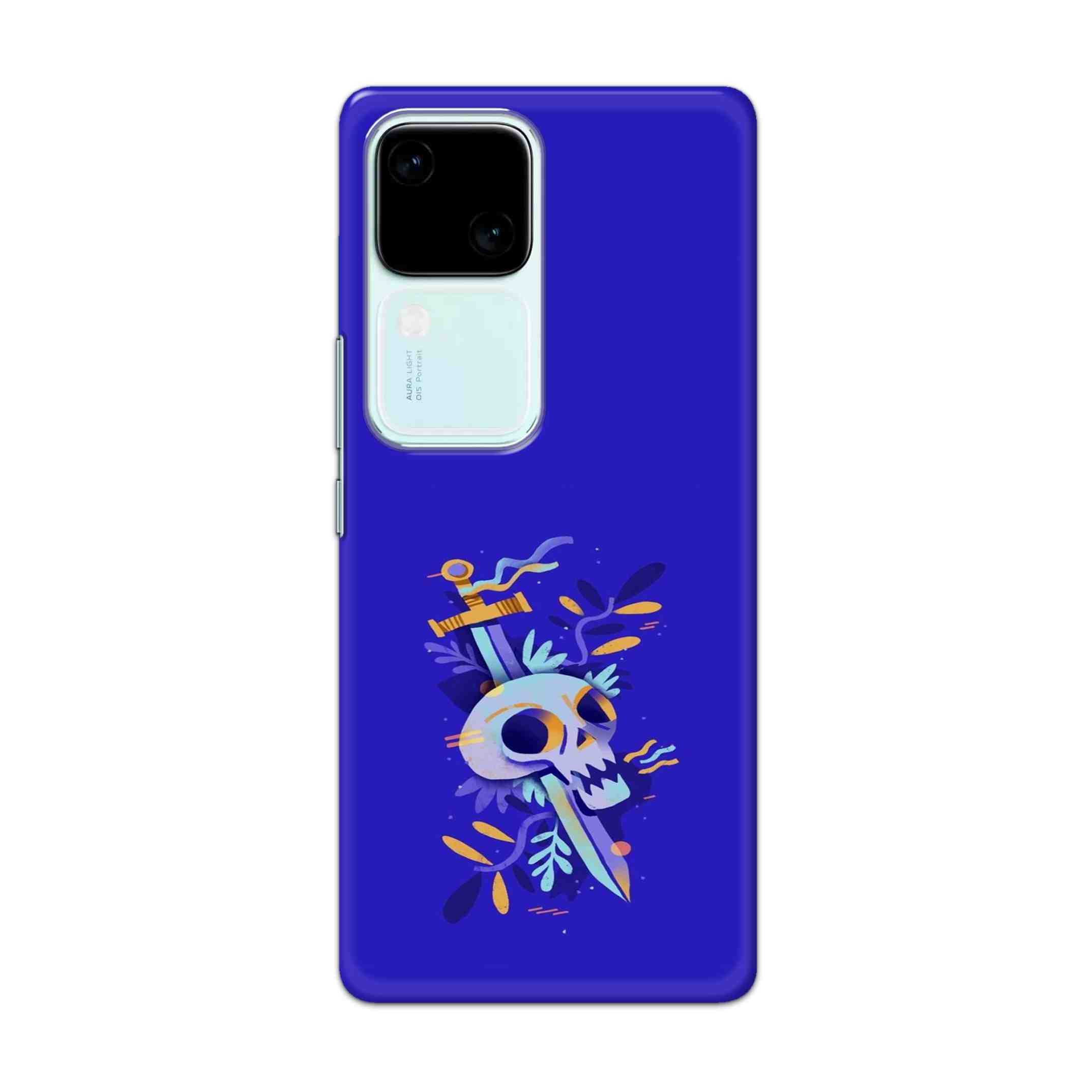 Buy Blue Skull Hard Back Mobile Phone Case Cover For vivo V30 Online