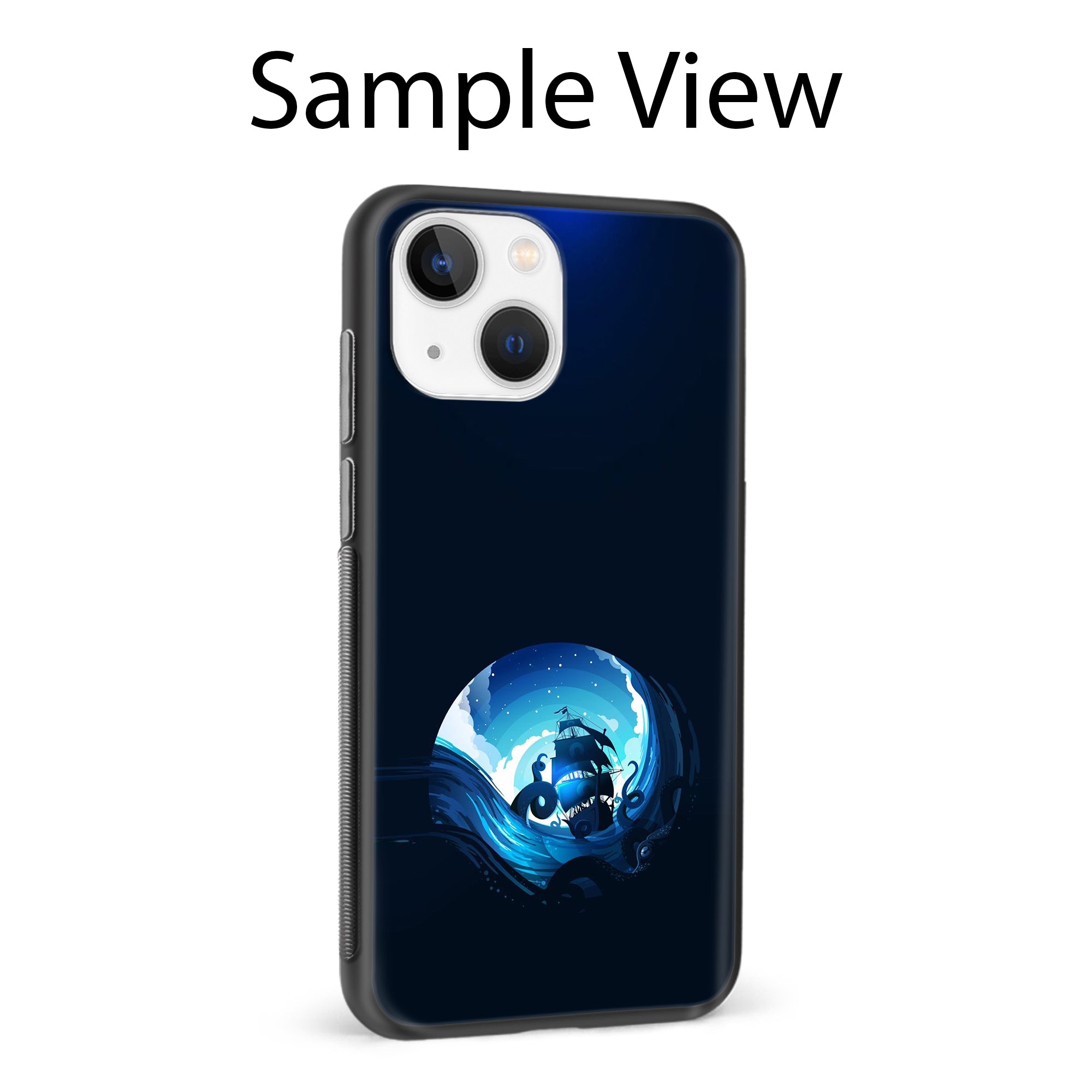Buy Blue Seaship Glass/Metal Back Mobile Phone Case/Cover For iPhone 11 Pro Online
