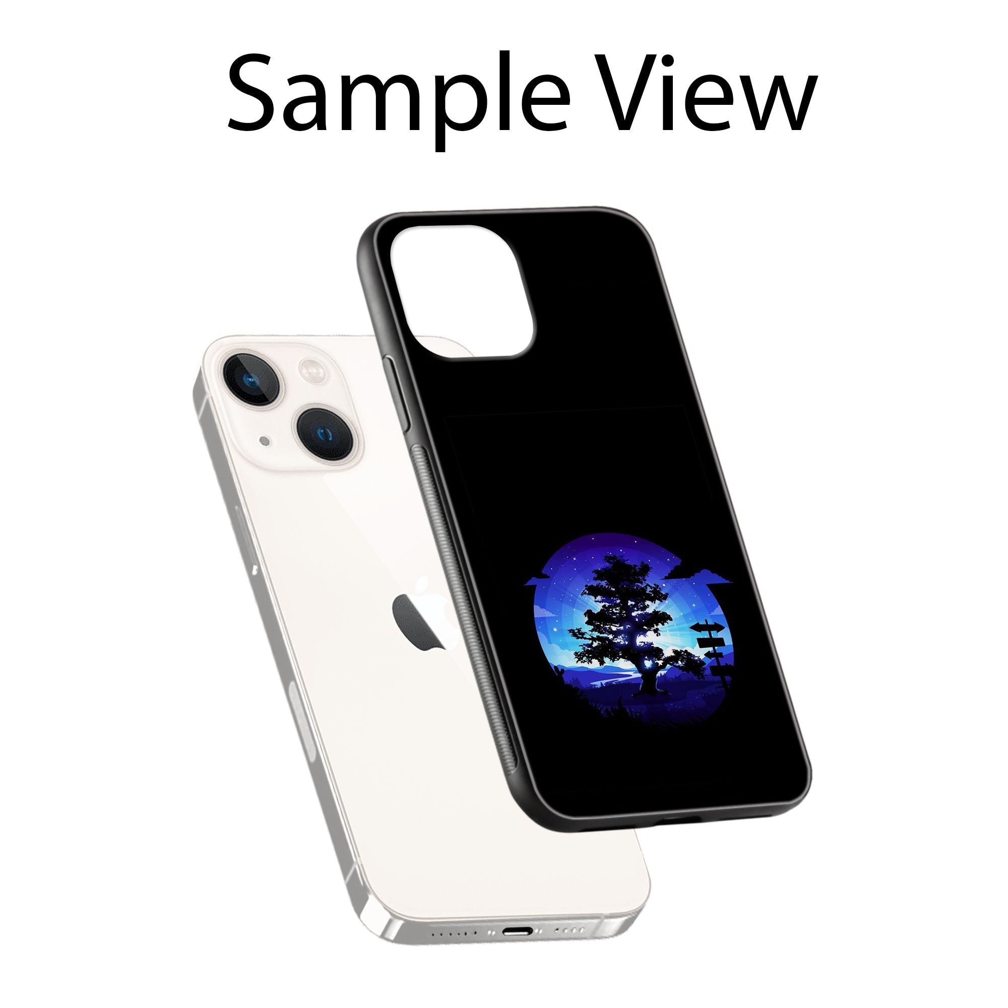 Buy Night Tree Glass/Metal Back Mobile Phone Case/Cover For iPhone 14 Plus Online
