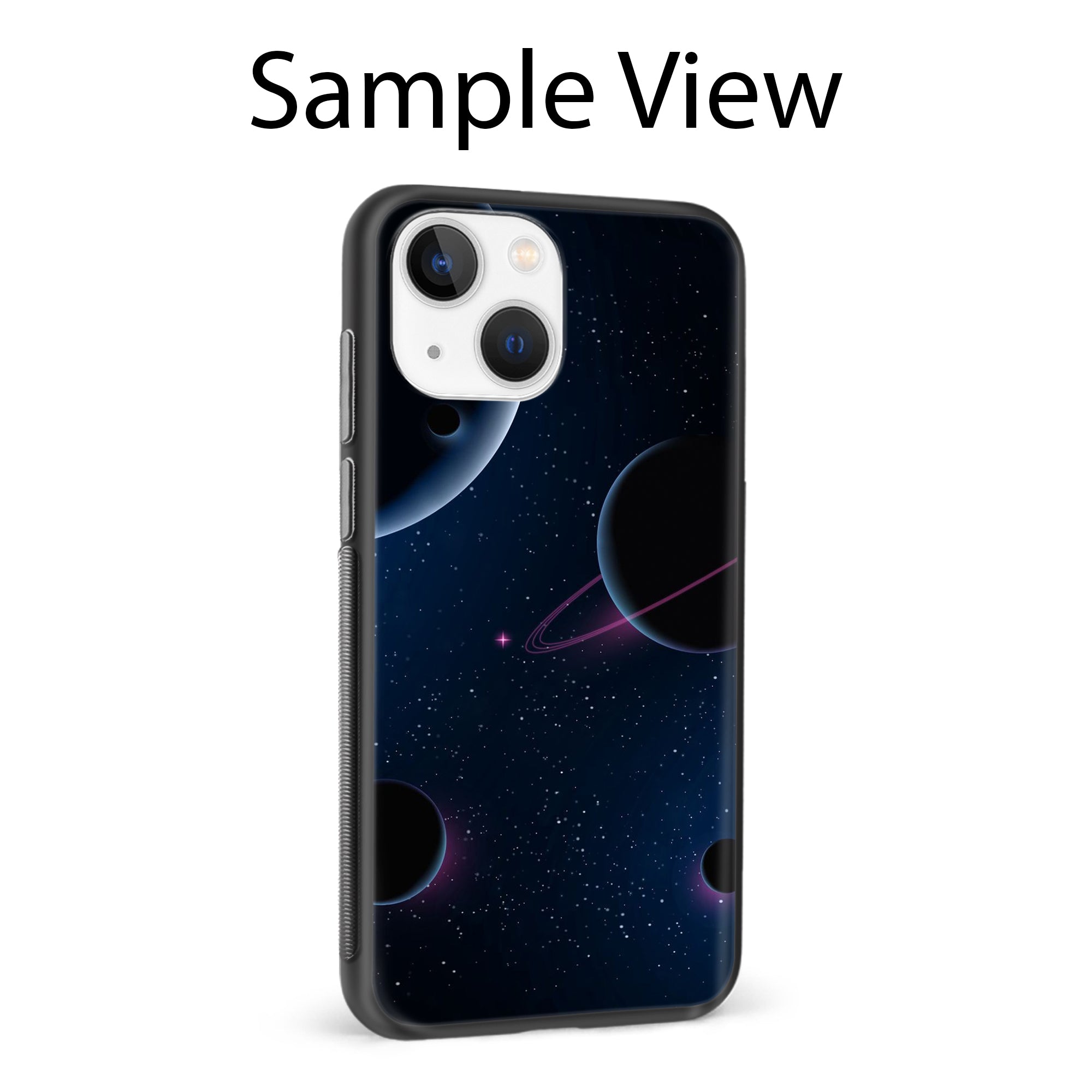Buy Night Space Glass/Metal Back Mobile Phone Case/Cover For iPhone 15 Pro Online