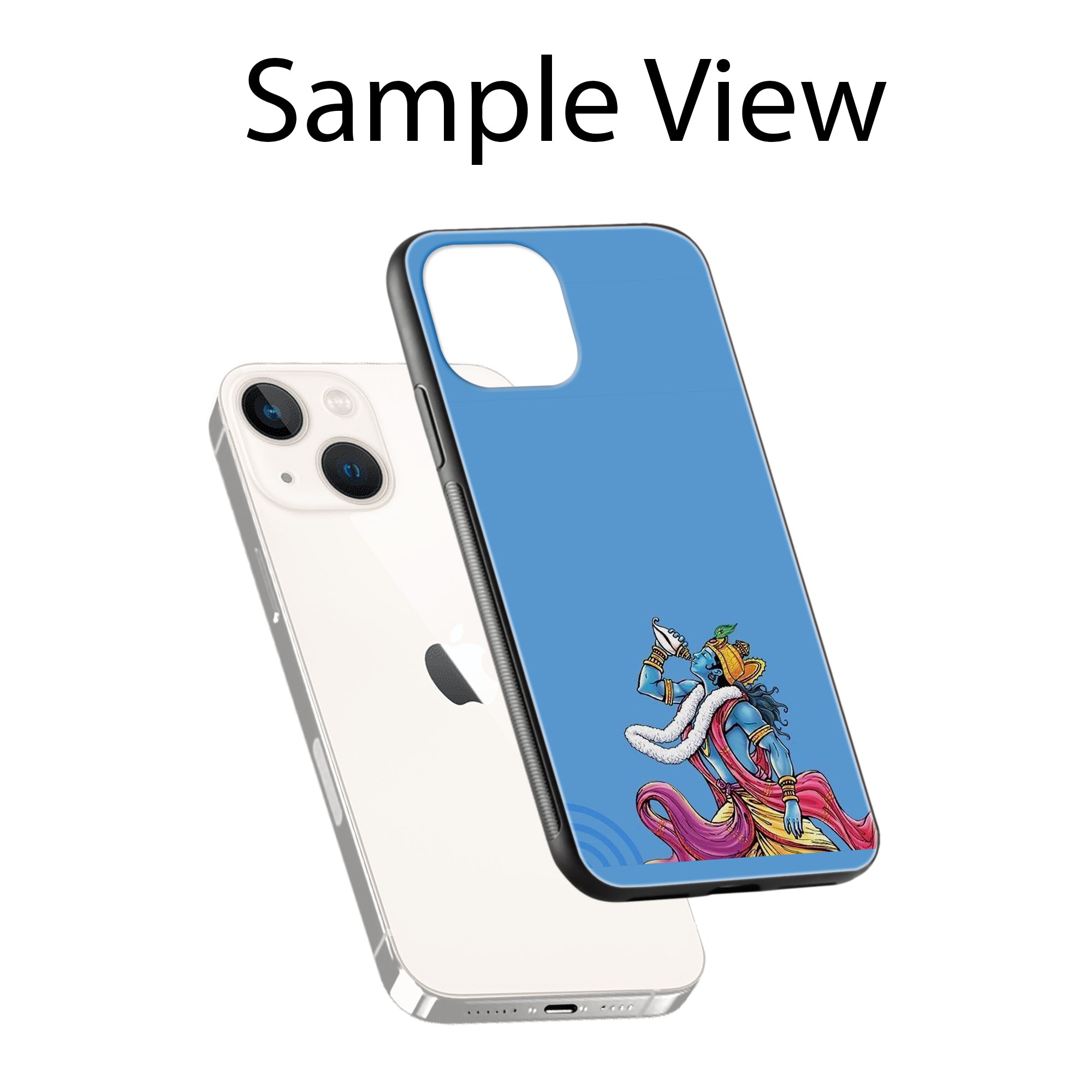 Buy Krishna Glass/Metal Back Mobile Phone Case/Cover For iPhone 14 Plus Online
