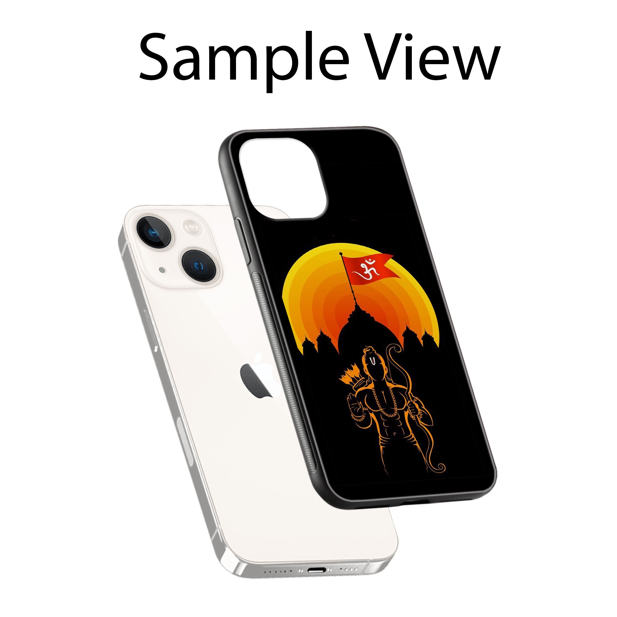 Buy Ram Ji Glass/Metal Back Mobile Phone Case/Cover For iPhone 14 Plus Online