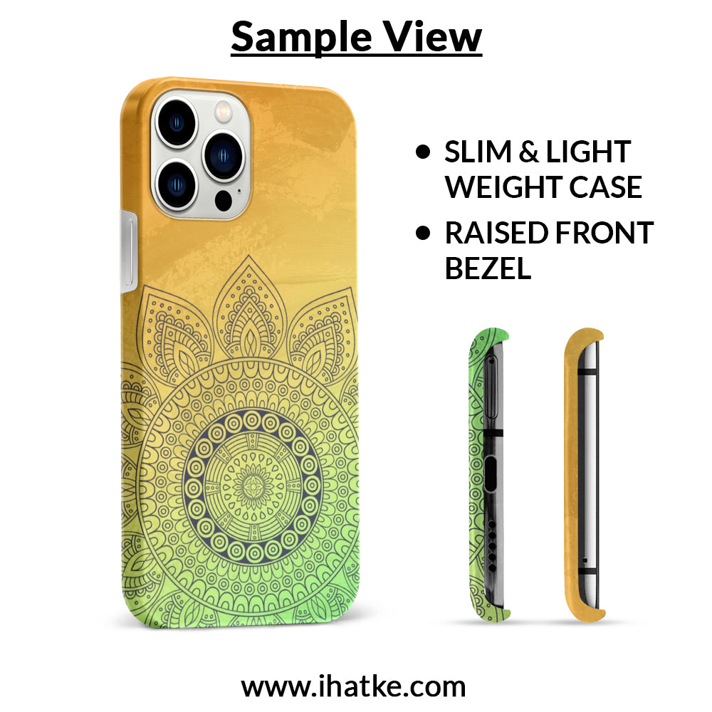 Buy Yellow Rangoli Hard Back Mobile Phone Case Cover For Vivo Y91i Online