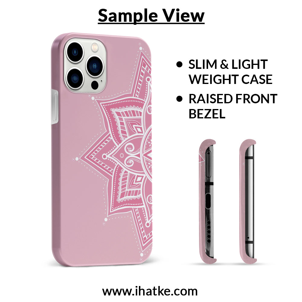 Buy Pink Rangoli Hard Back Mobile Phone Case Cover For OPPO F15 Online
