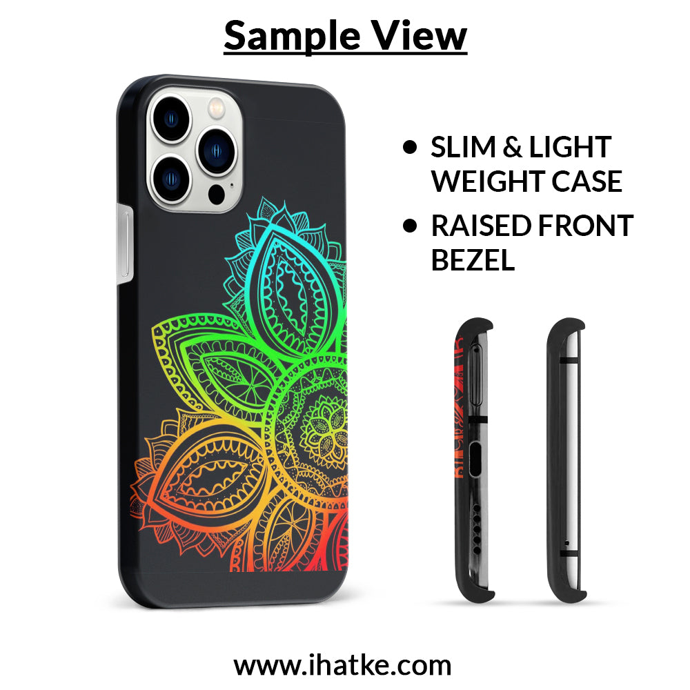 Buy Neon Mandala Hard Back Mobile Phone Case Cover For Samsung Galaxy A21 Online
