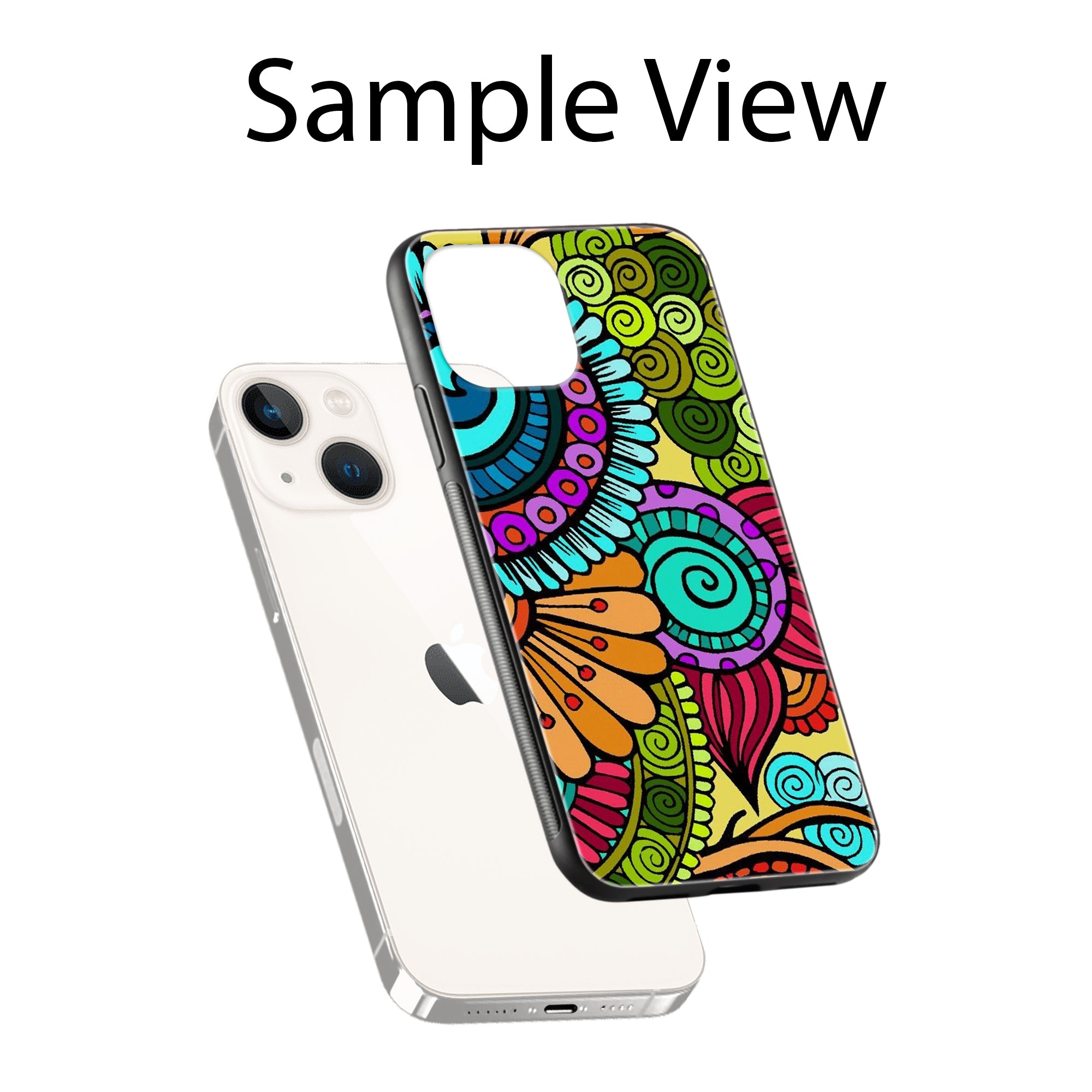 Buy The Kalachakra Mandala Glass/Metal Back Mobile Phone Case/Cover For iPhone 14 Plus Online