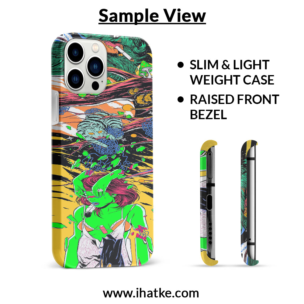 Buy Green Girl Art Hard Back Mobile Phone Case Cover For Redmi Note 11 Online