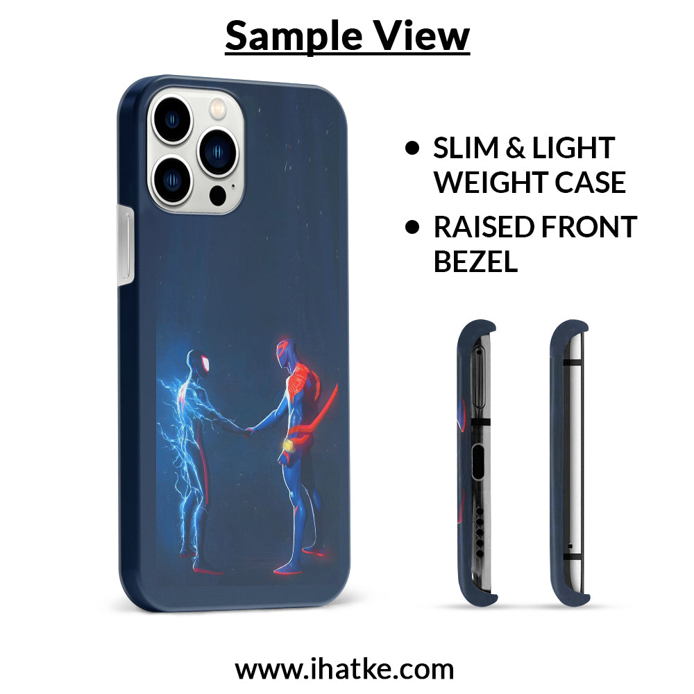 Buy Miles Morales Meet With Spiderman Hard Back Mobile Phone Case/Cover For iPhone 15 Pro Max Online