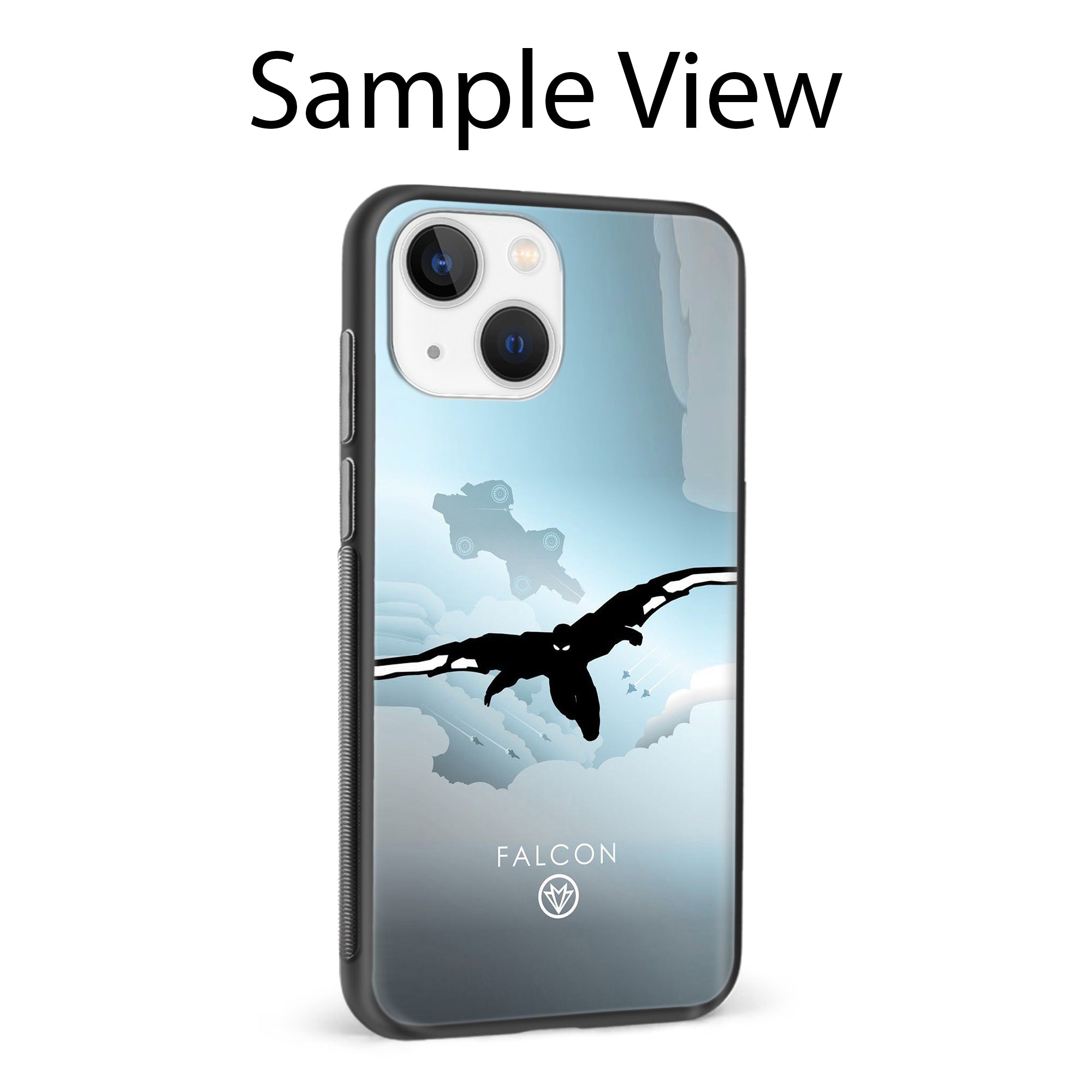 Buy Falcon Glass/Metal Back Mobile Phone Case/Cover For iPhone 14 Plus Online
