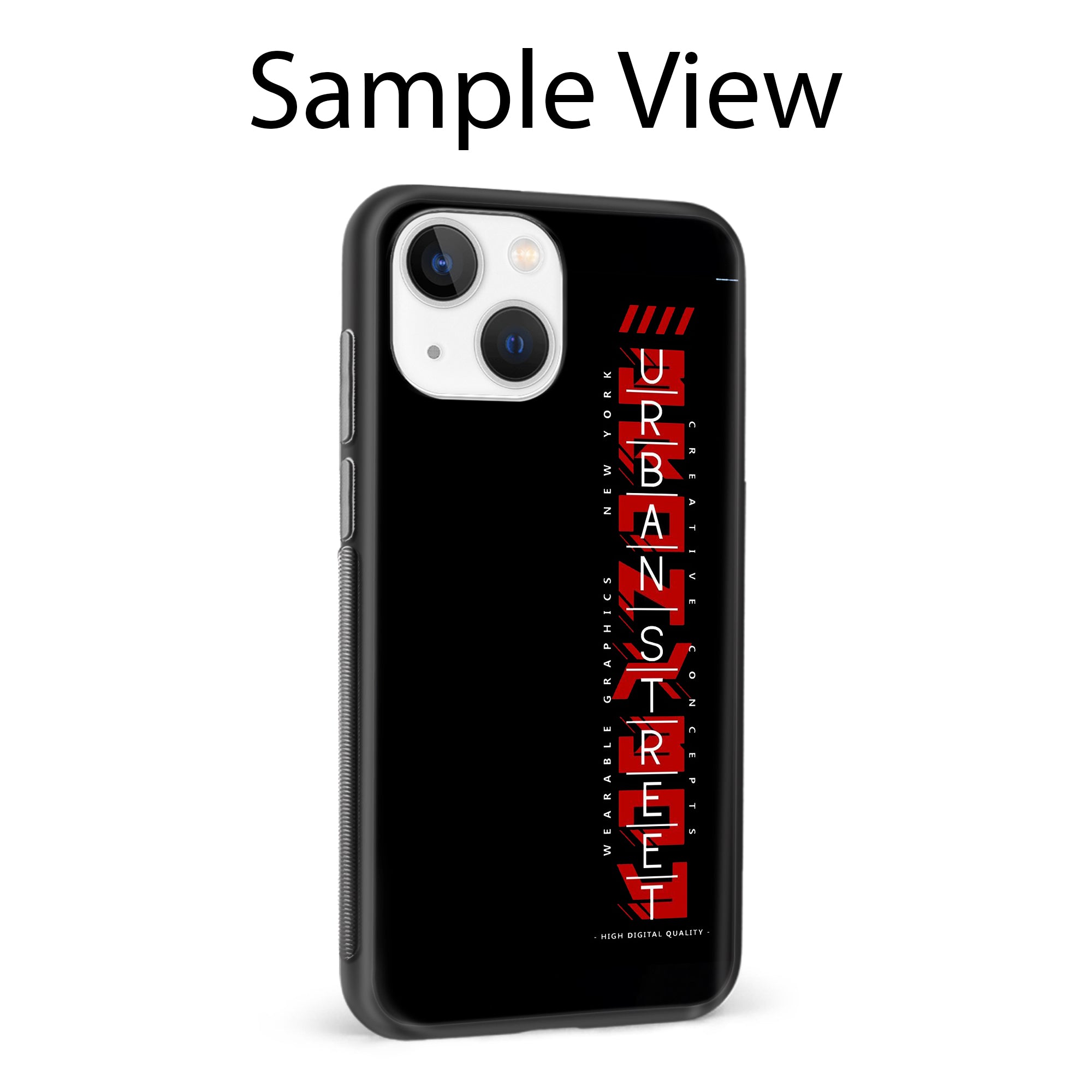 Buy Urban Street Glass/Metal Back Mobile Phone Case/Cover For iPhone 14 Plus Online