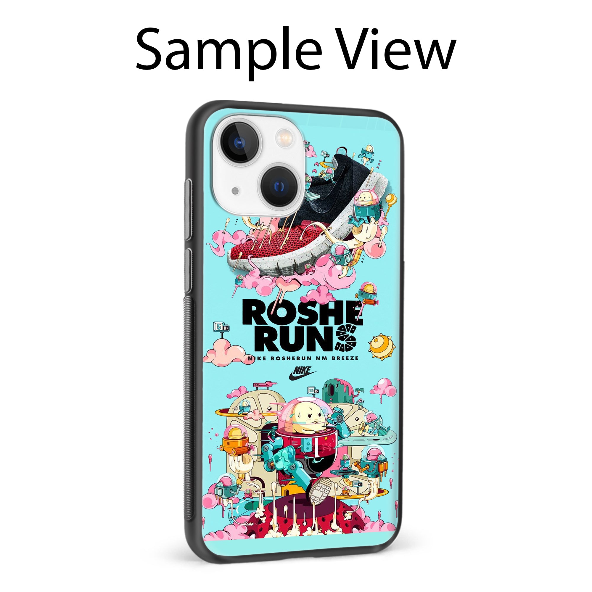 Buy Roshe Runs Glass/Metal Back Mobile Phone Case/Cover For iPhone 14 Plus Online