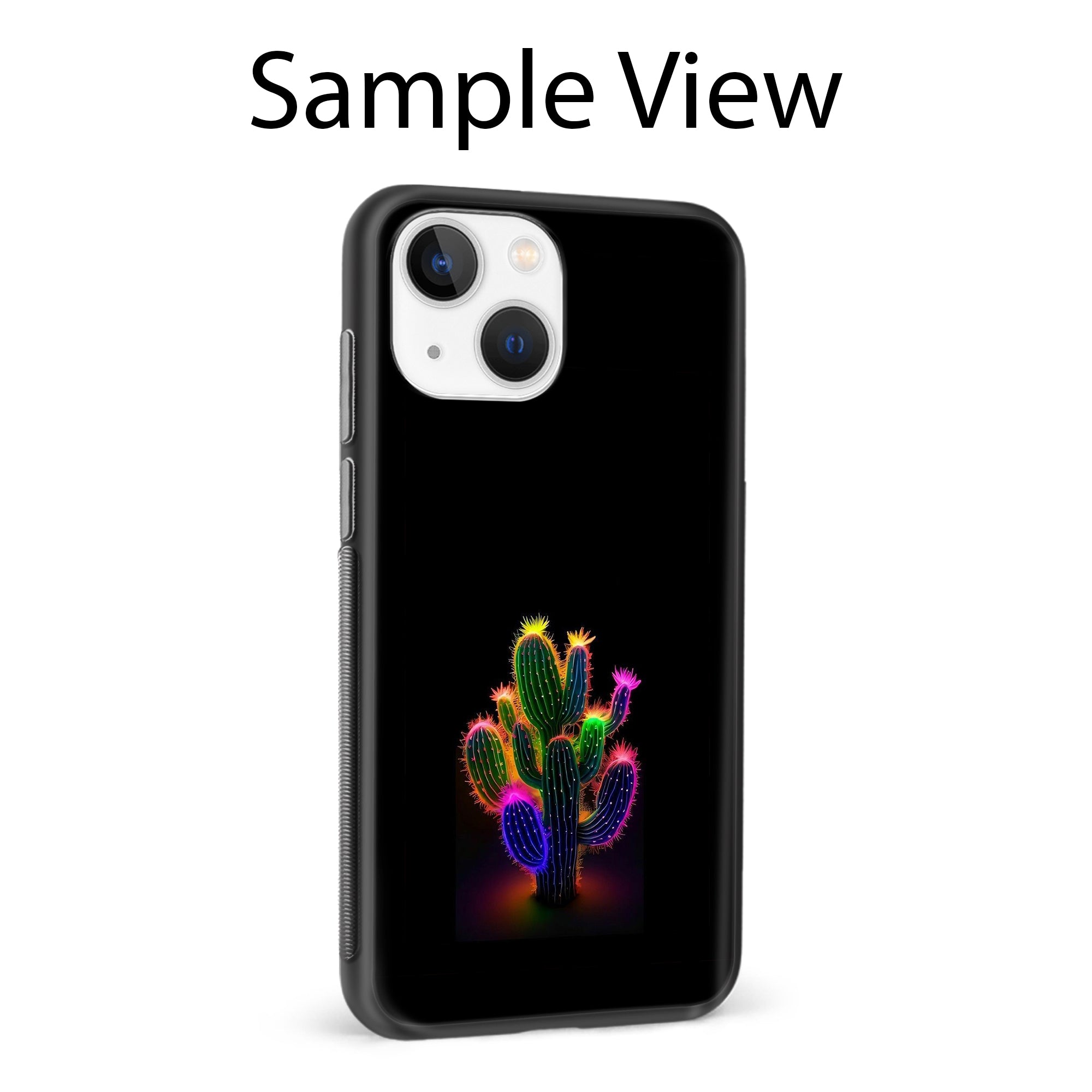 Buy Neon Flower Glass/Metal Back Mobile Phone Case/Cover For iPhone 14 Plus Online