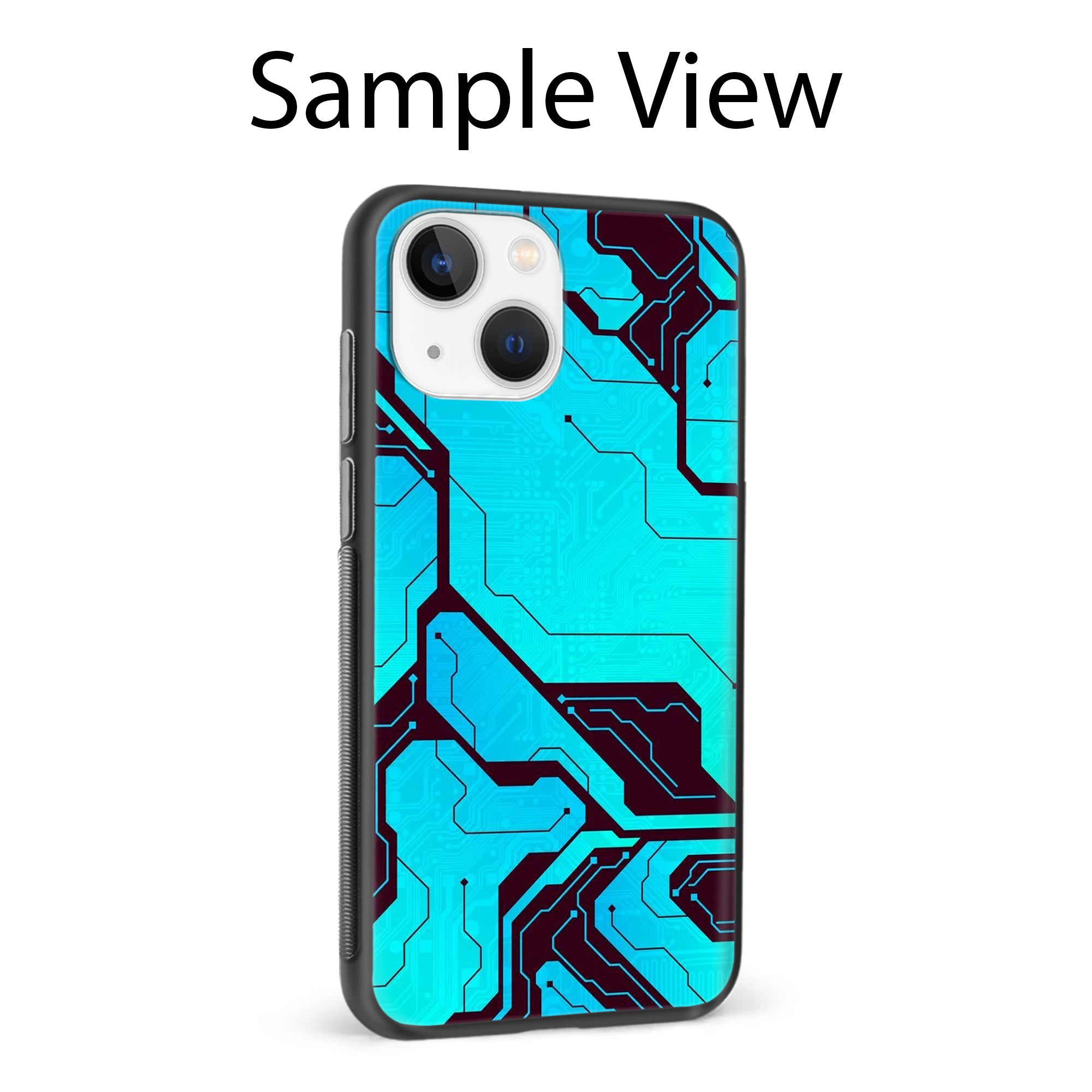 Buy Futuristic Line Glass/Metal Back Mobile Phone Case/Cover For iPhone 11 Online