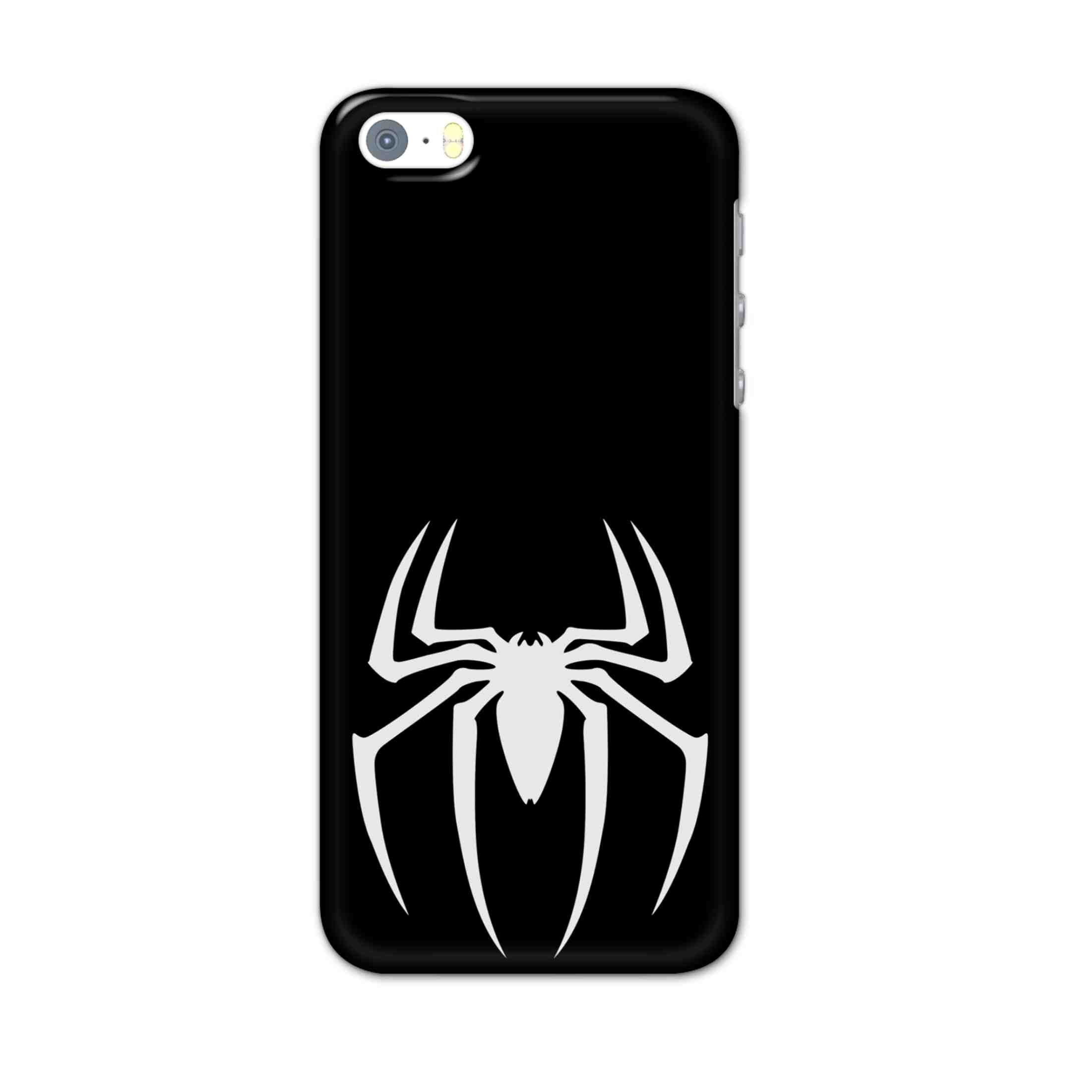 Buy Black Spiderman Logo Hard Back Mobile Phone Case/Cover For Apple Iphone SE Online
