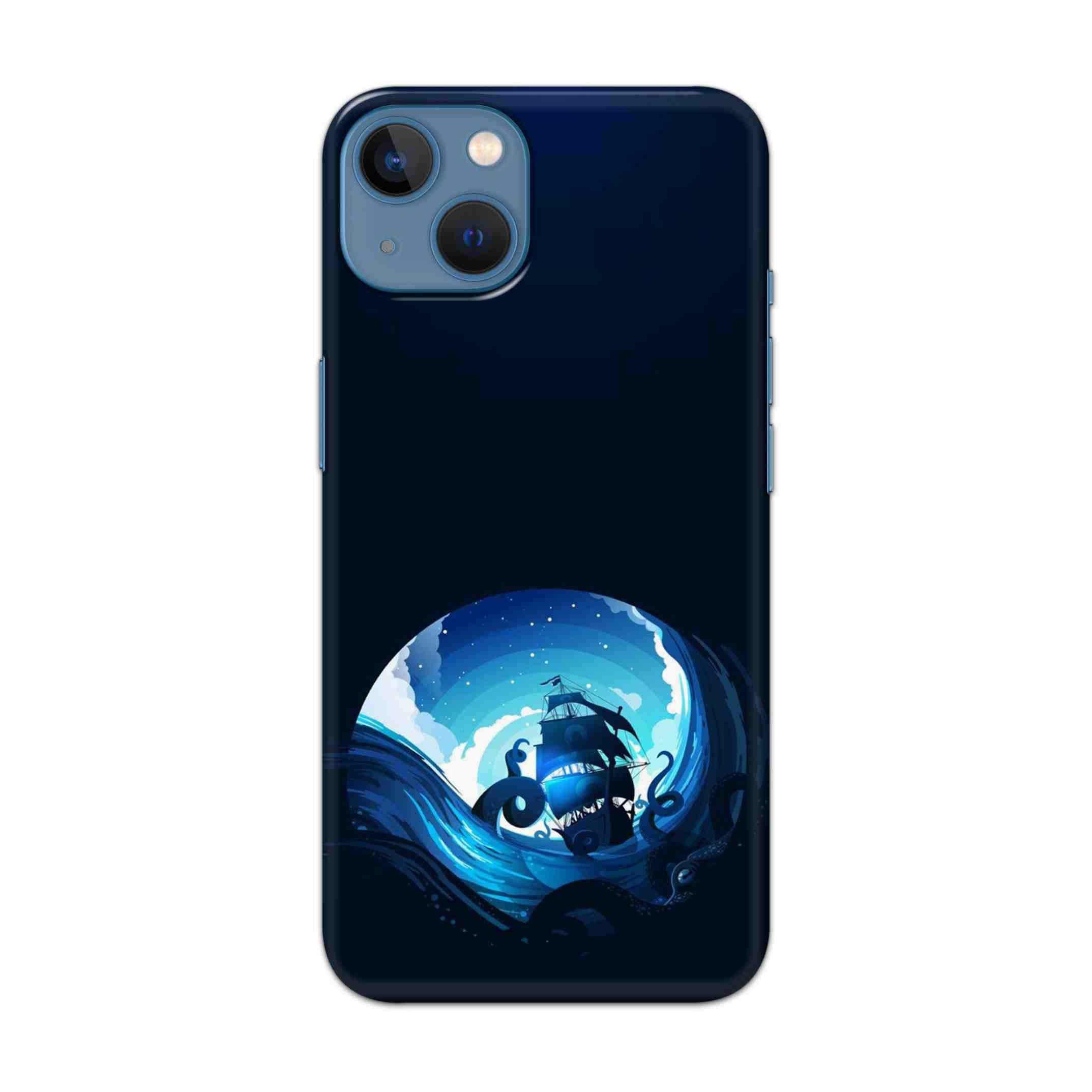 Buy Blue Seaship Hard Back Mobile Phone Case/Cover For Apple iPhone 13 Online