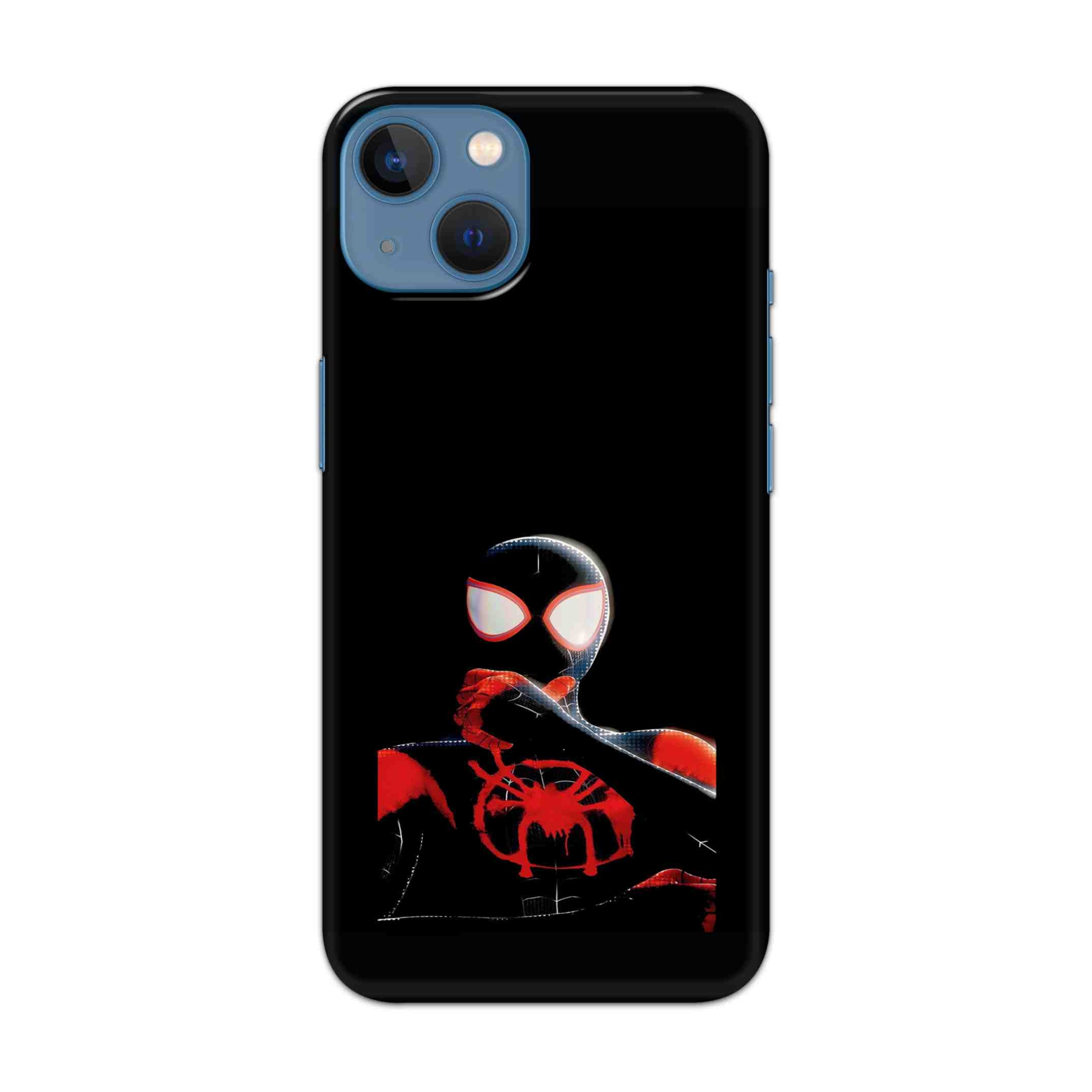Buy Black Spiderman Hard Back Mobile Phone Case/Cover For Apple iPhone 13 Online