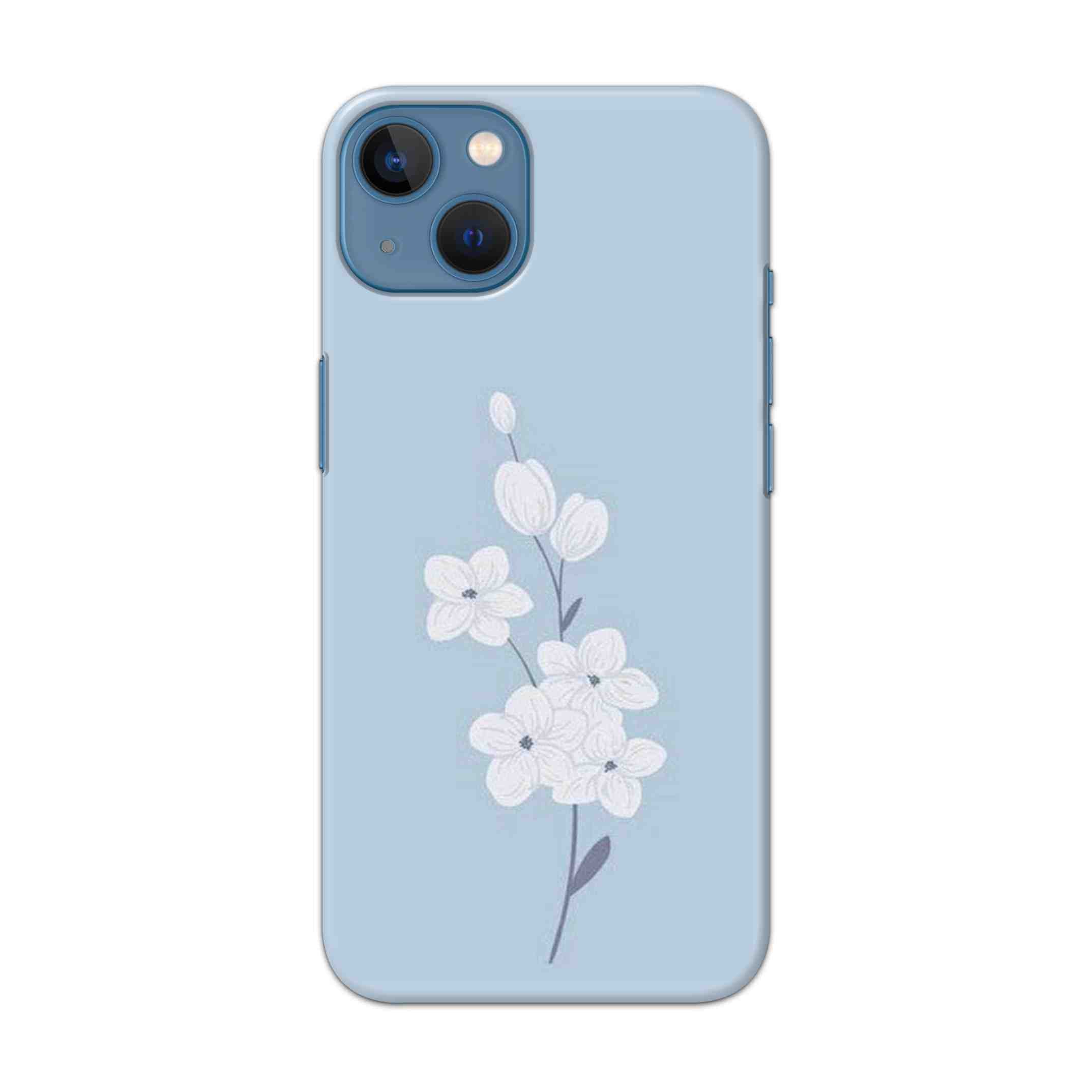Buy White Flower Hard Back Mobile Phone Case Cover For Apple iPhone 13 Online