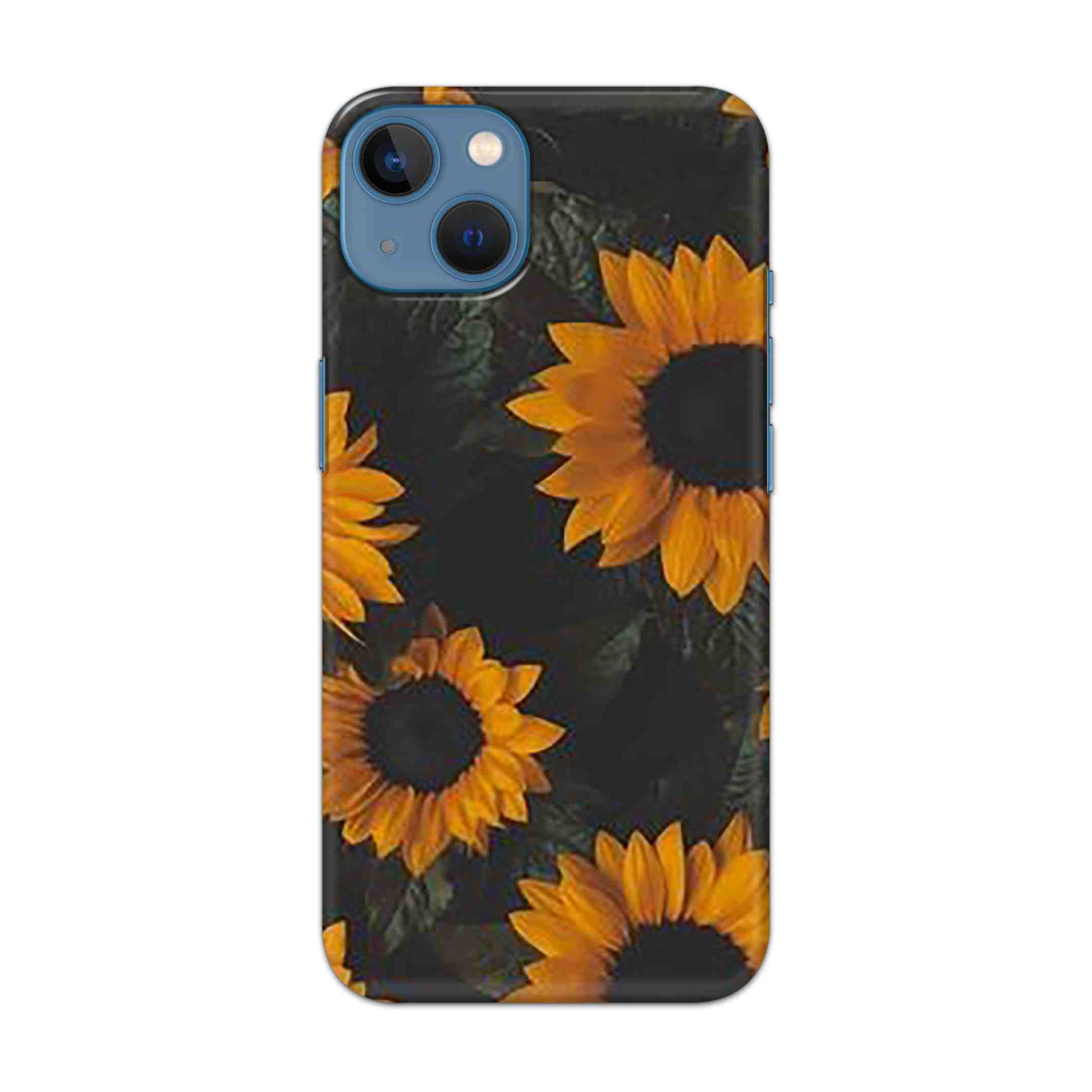 Buy Yellow Sunflower Hard Back Mobile Phone Case Cover For Apple iPhone 13 Online