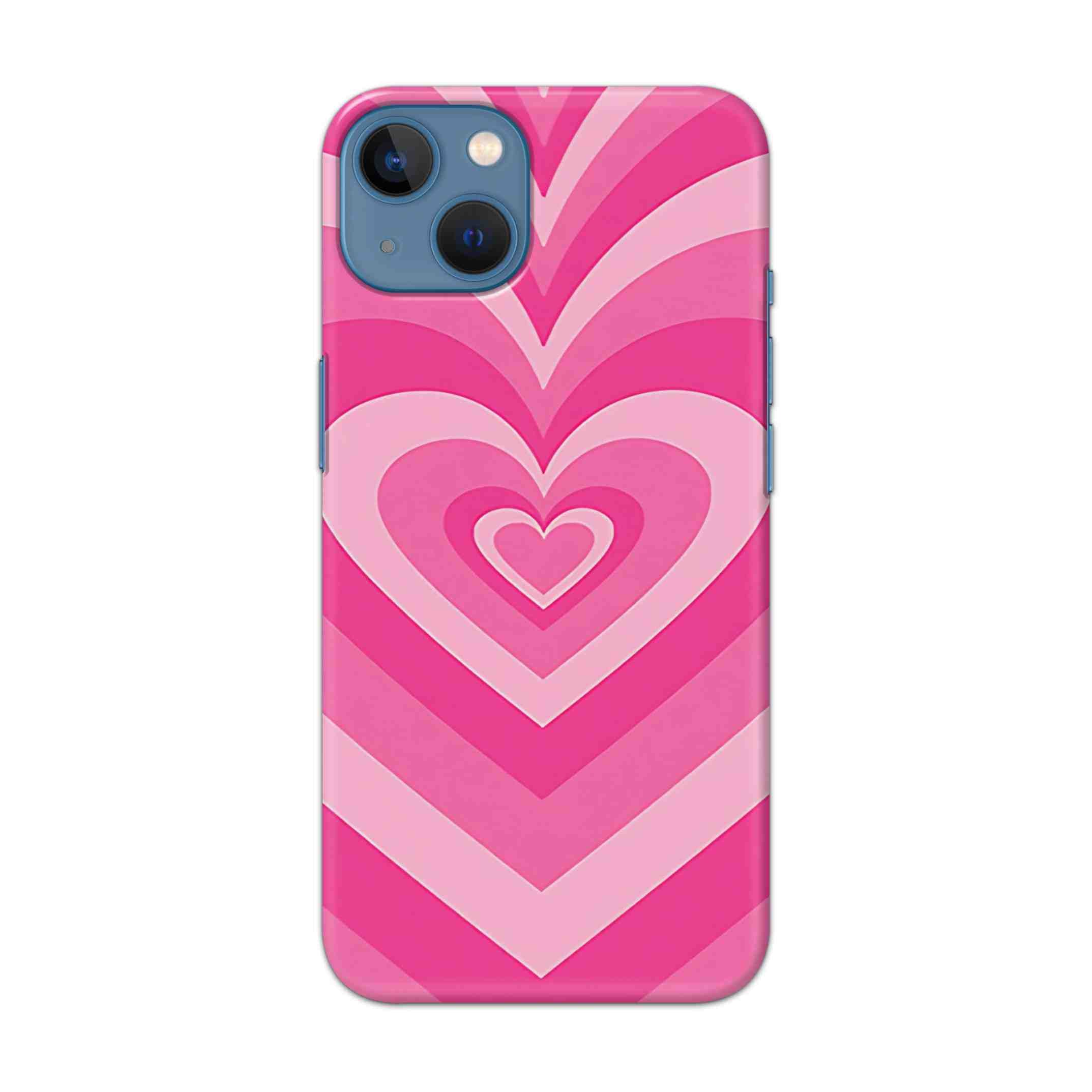 Buy Pink Heart Hard Back Mobile Phone Case Cover For Apple iPhone 13 Online