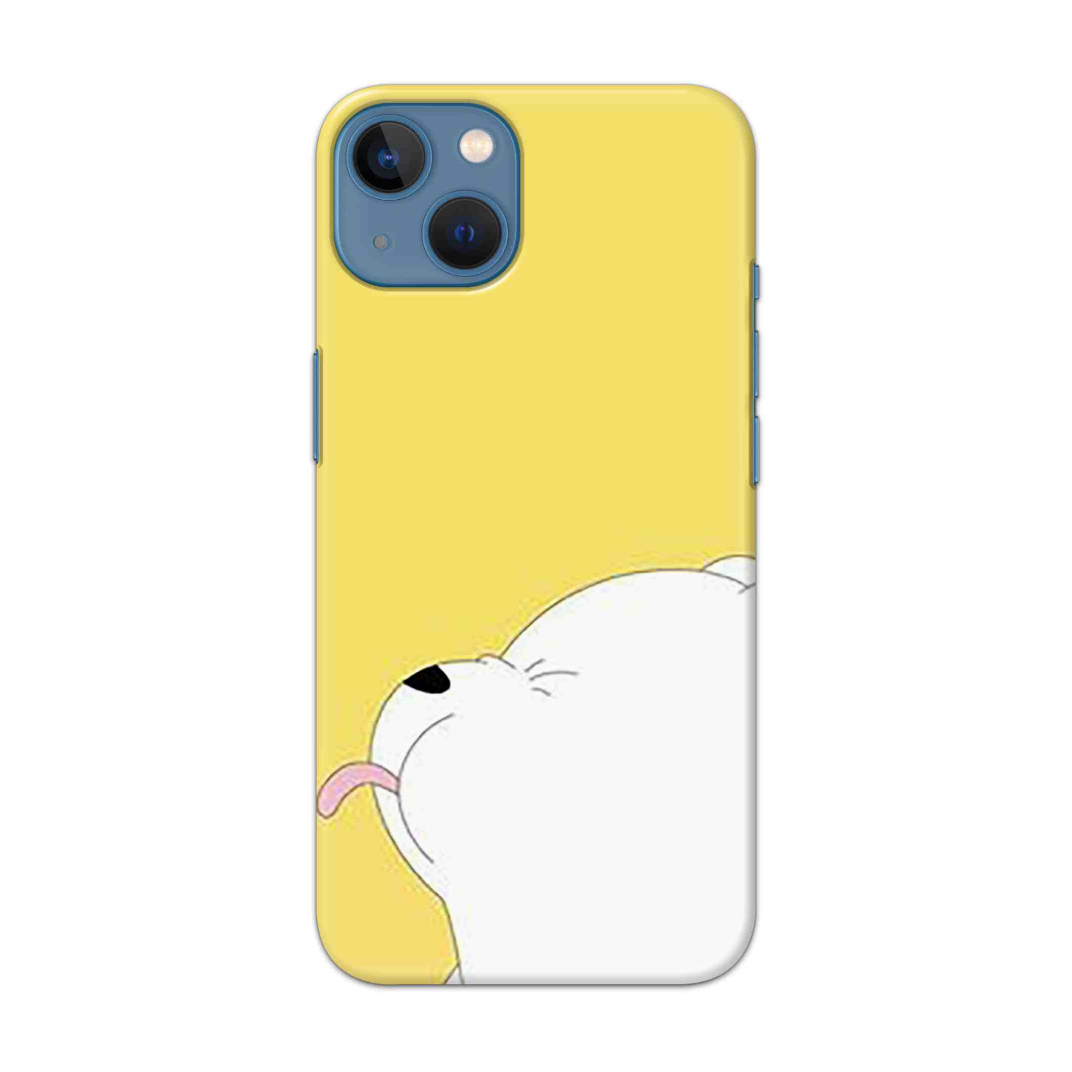 Buy White Bear In Yellow Hard Back Mobile Phone Case Cover For Apple iPhone 13 Online