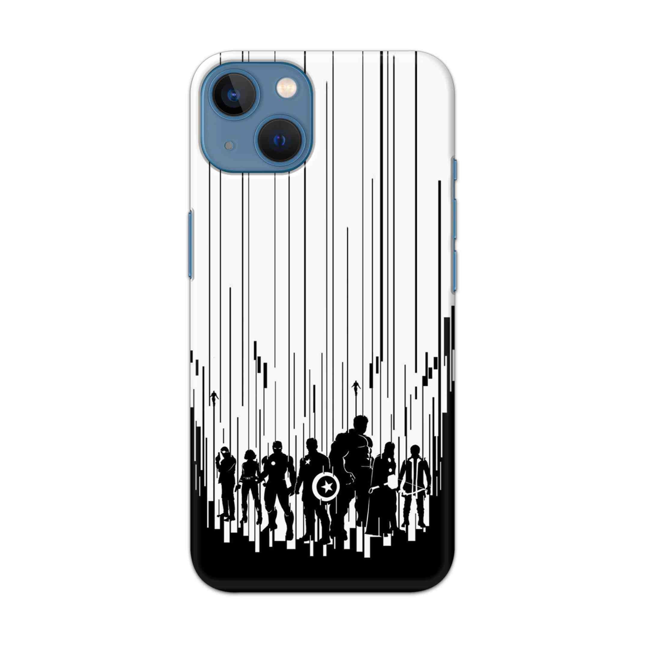 Buy Black And White Avanegers Hard Back Mobile Phone Case/Cover For Apple iPhone 13 Mini Online