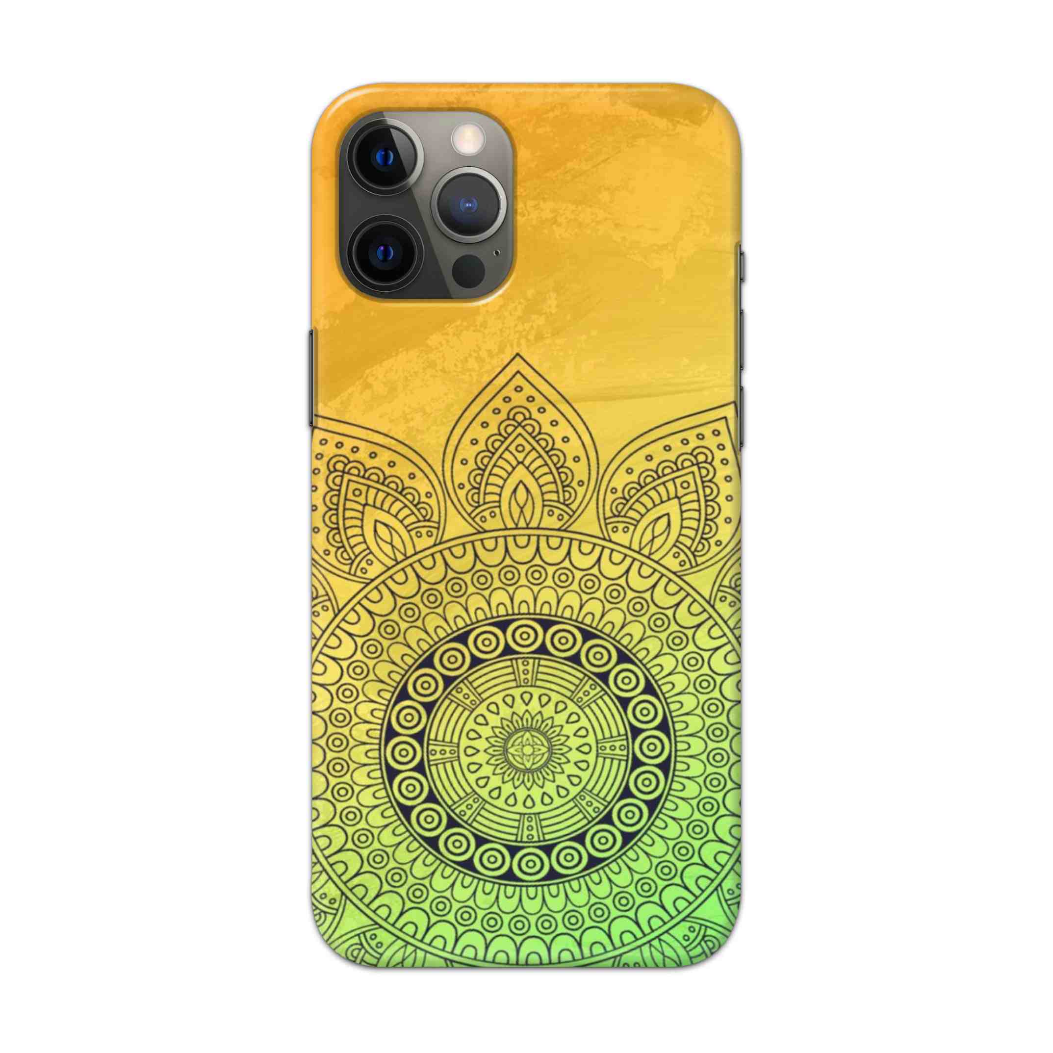 Buy Yellow Rangoli Hard Back Mobile Phone Case/Cover For Apple iPhone 13 Pro Max Online