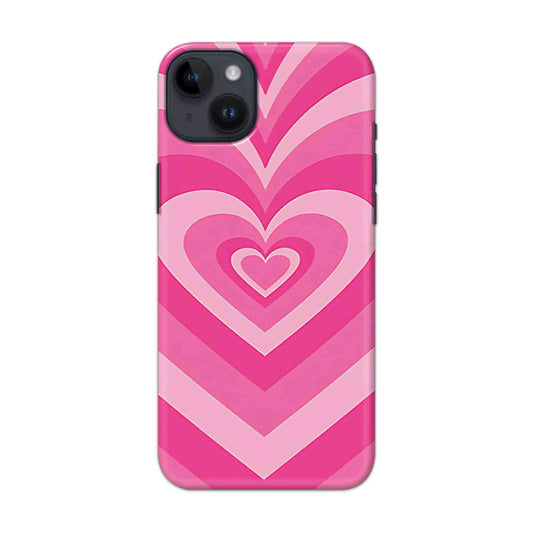 Buy Pink Heart Hard Back Mobile Phone Case Cover For iPhone 14 Online