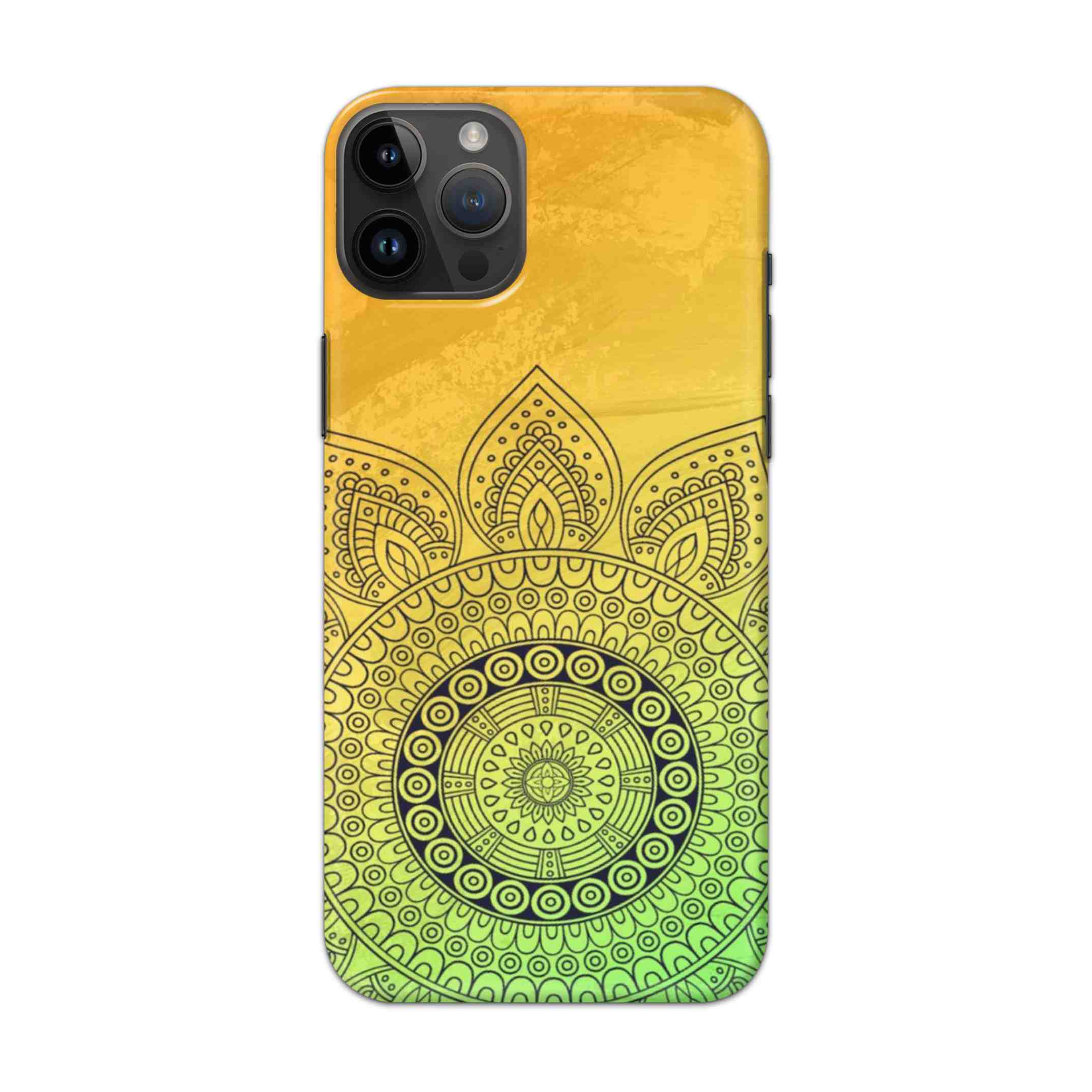 Buy Yellow Rangoli Hard Back Mobile Phone Case/Cover For iPhone 14 Pro Max Online