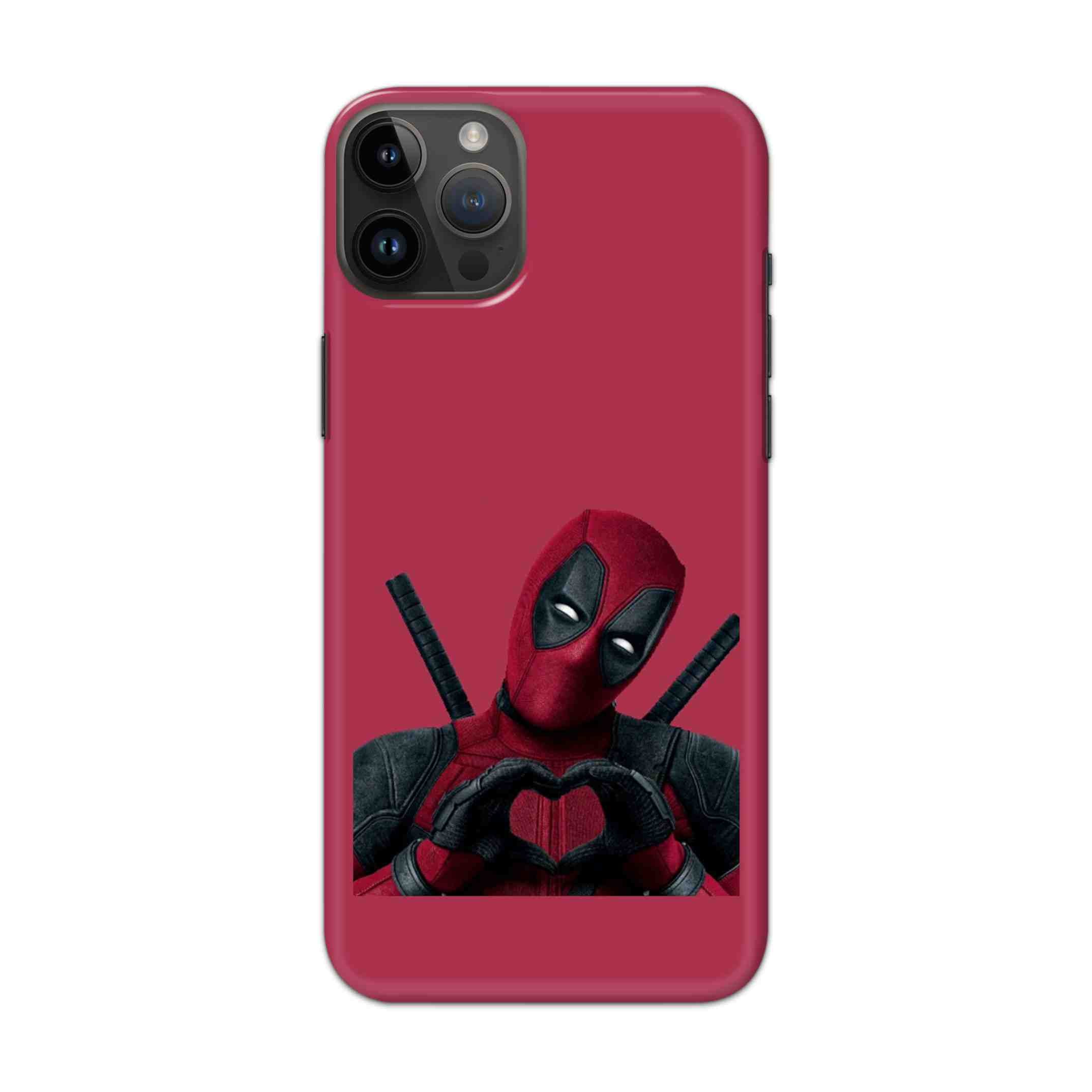 Buy Deadpool Heart Hard Back Mobile Phone Case/Cover For iPhone 14 Pro Max Online
