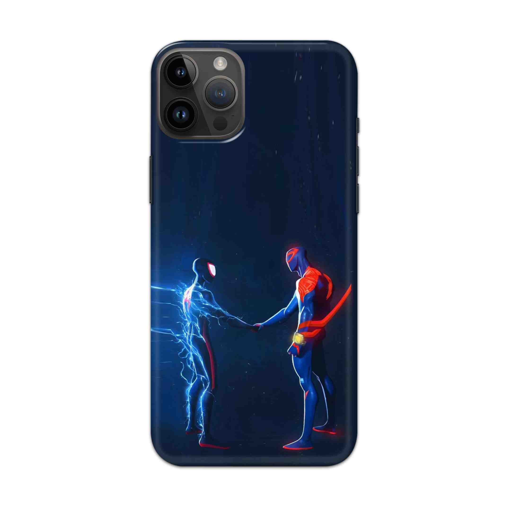 Buy Miles Morales Meet With Spiderman Hard Back Mobile Phone Case/Cover For iPhone 14 Pro Max Online