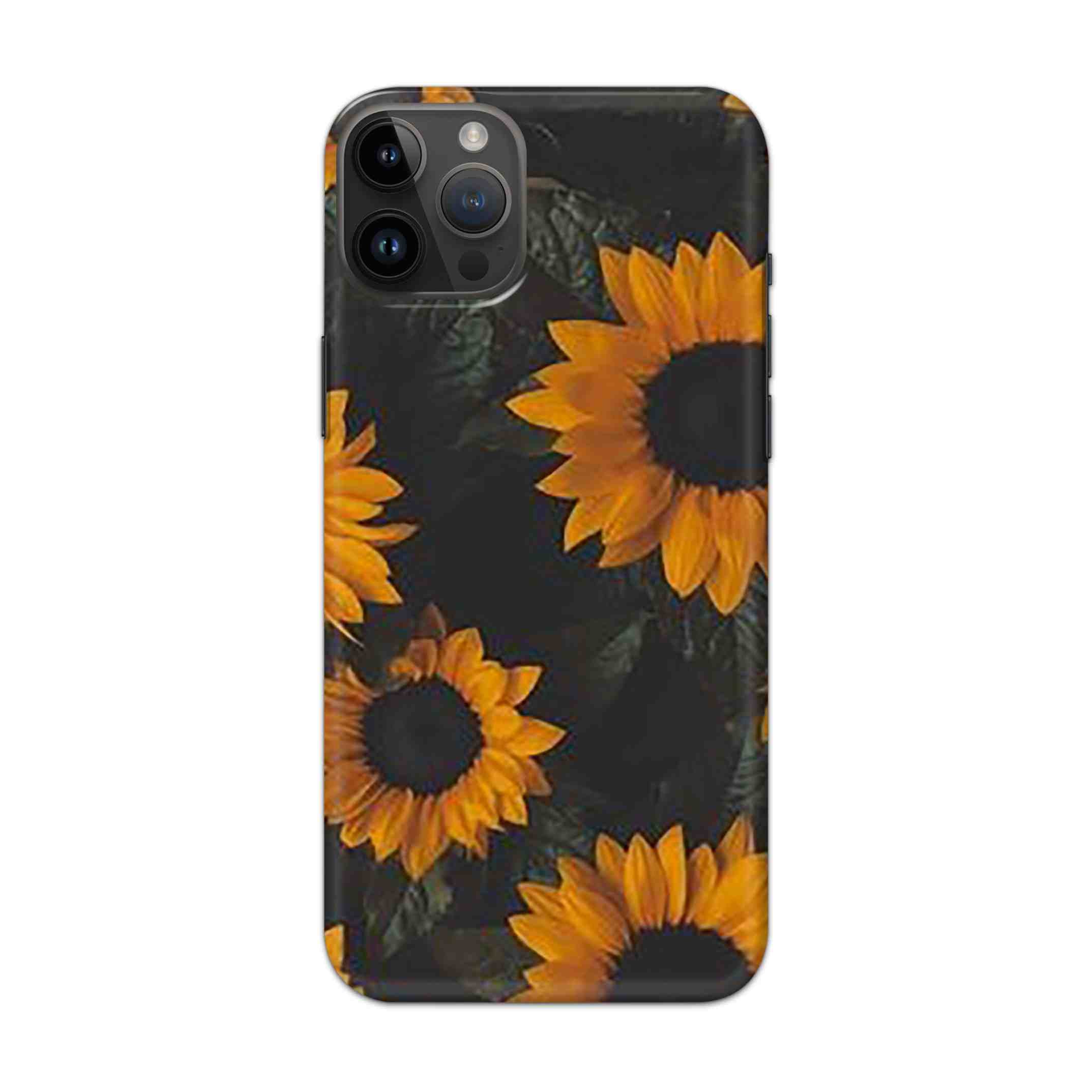 Buy Yellow Sunflower Hard Back Mobile Phone Case Cover For iPhone 14 Pro Max Online