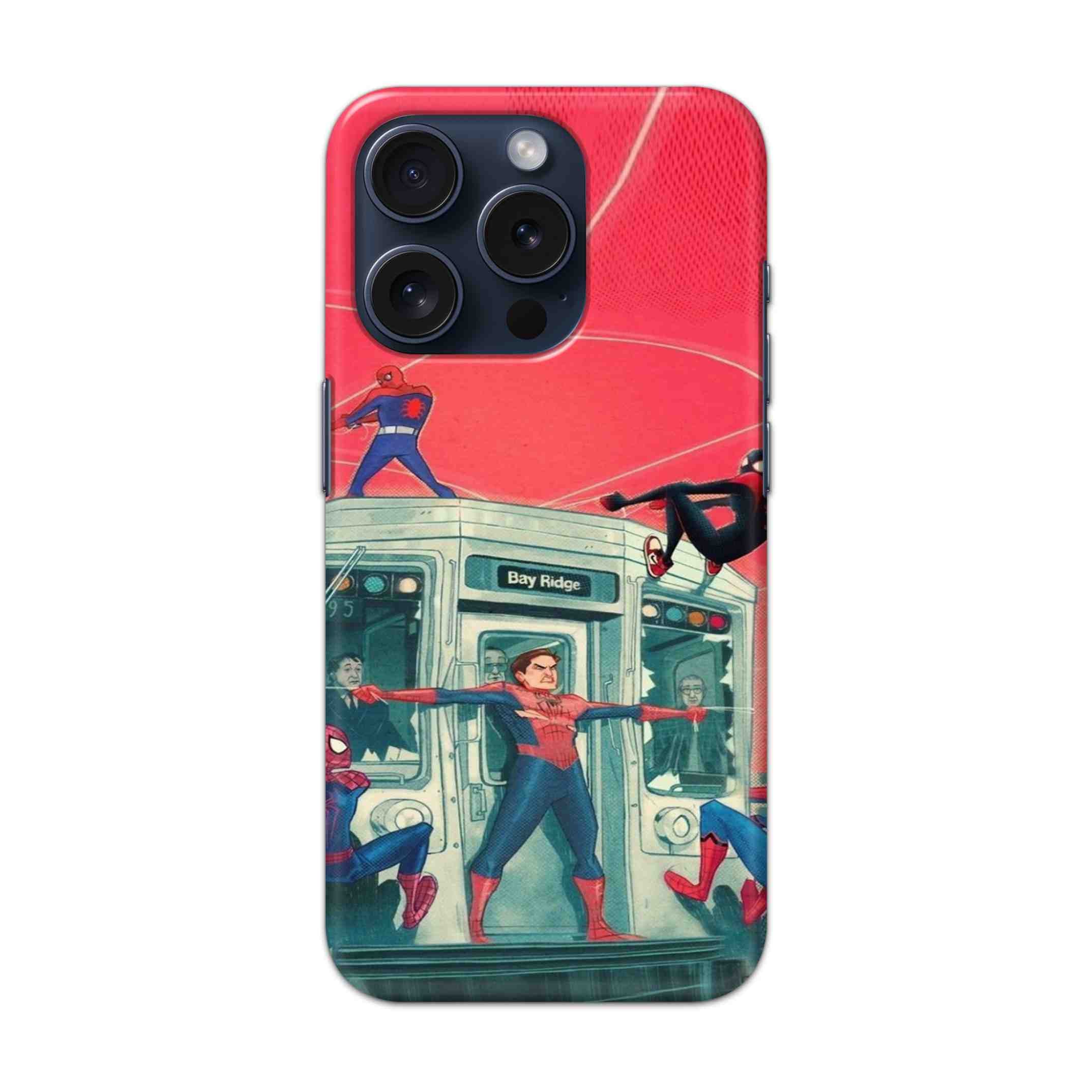Buy All Spiderman Hard Back Mobile Phone Case/Cover For iPhone 15 Pro Online