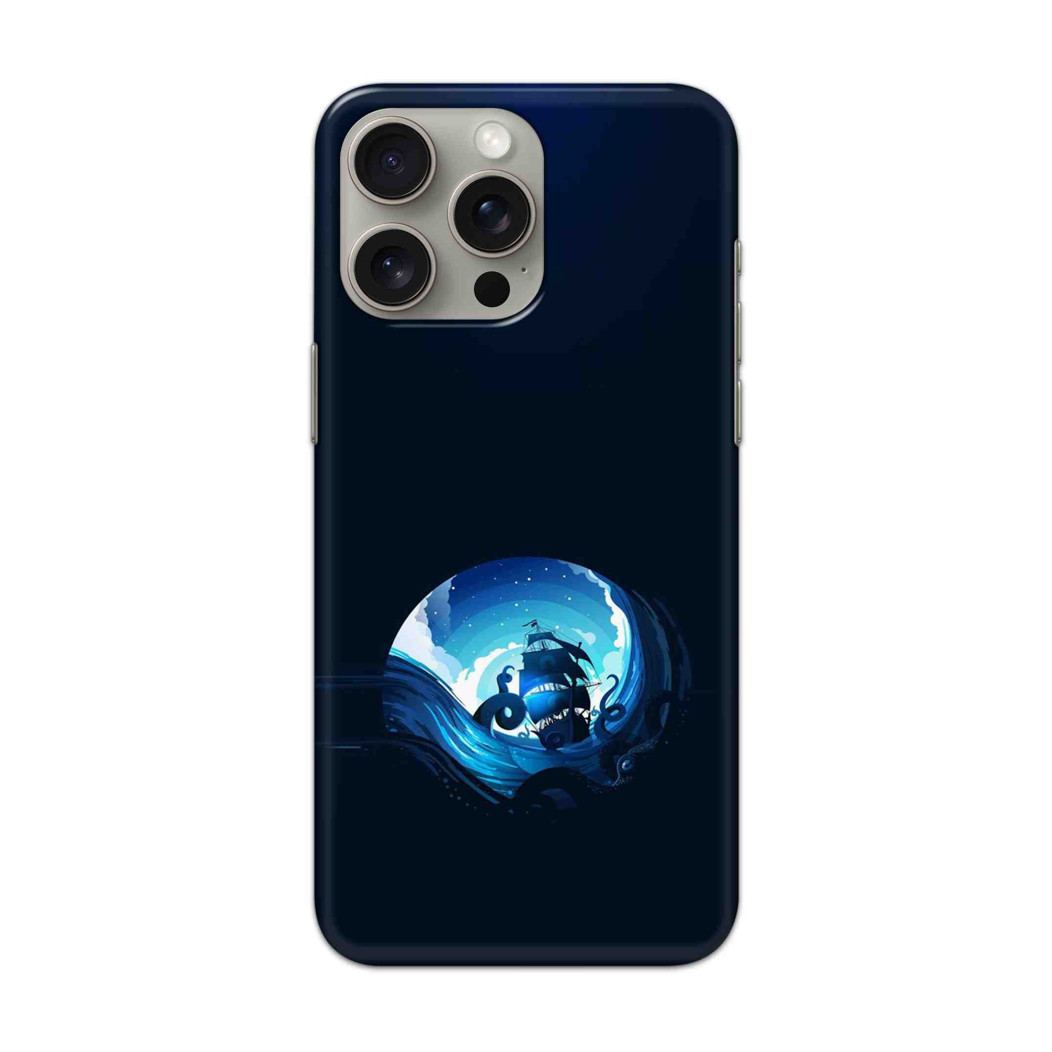 Buy Blue Seaship Hard Back Mobile Phone Case/Cover For iPhone 15 Pro Max Online