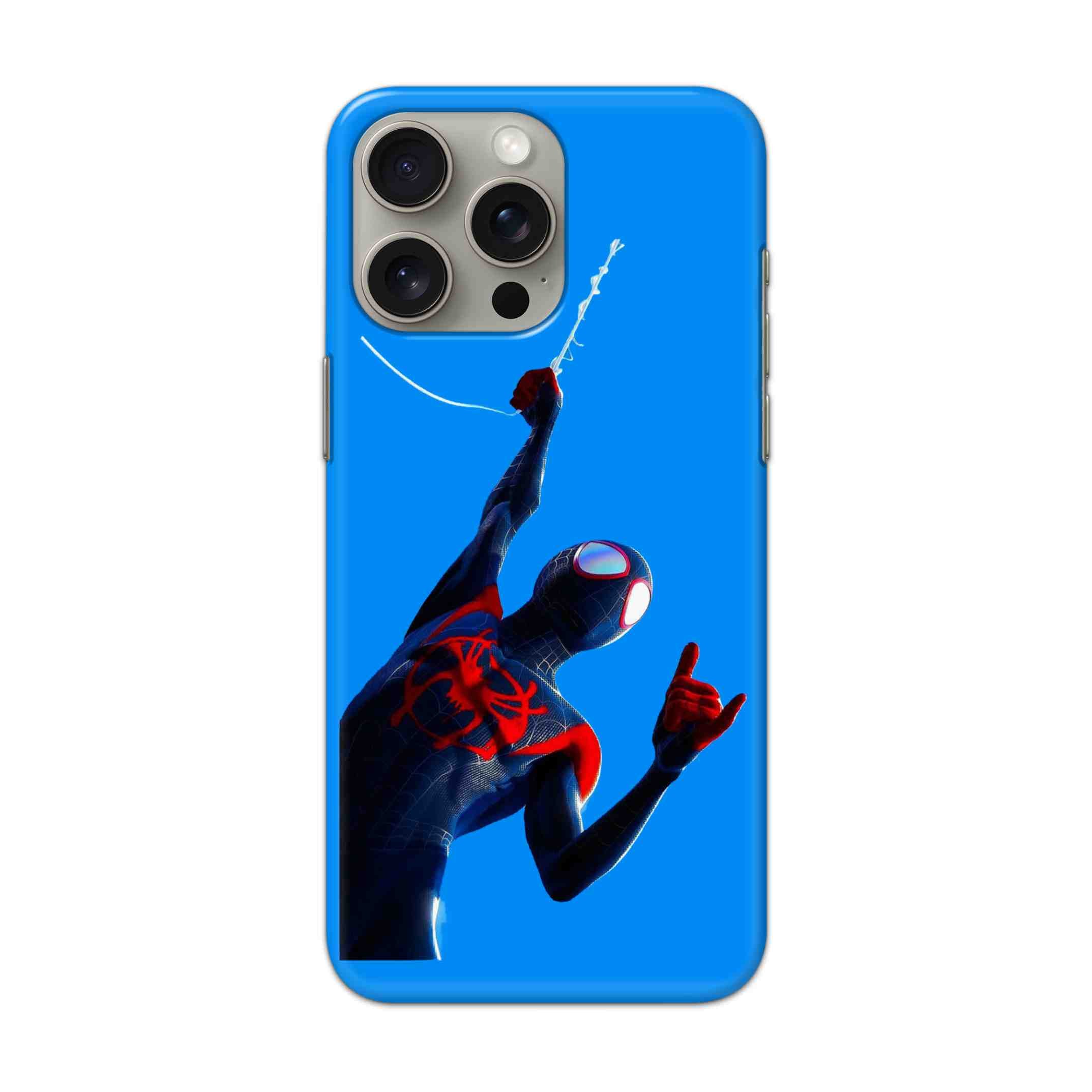 Buy Miles Morales Spiderman Hard Back Mobile Phone Case/Cover For iPhone 15 Pro Max Online
