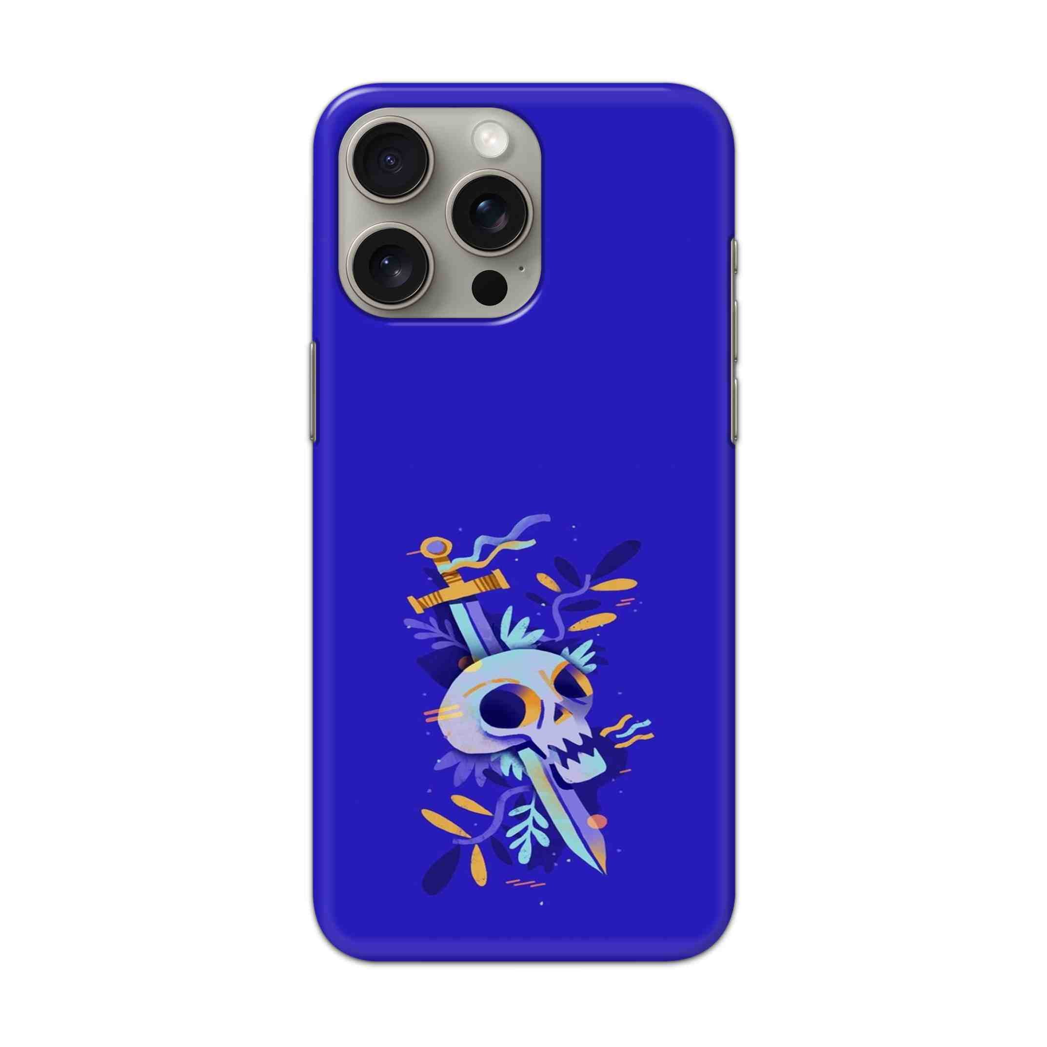 Buy Blue Skull Hard Back Mobile Phone Case/Cover For iPhone 15 Pro Max Online