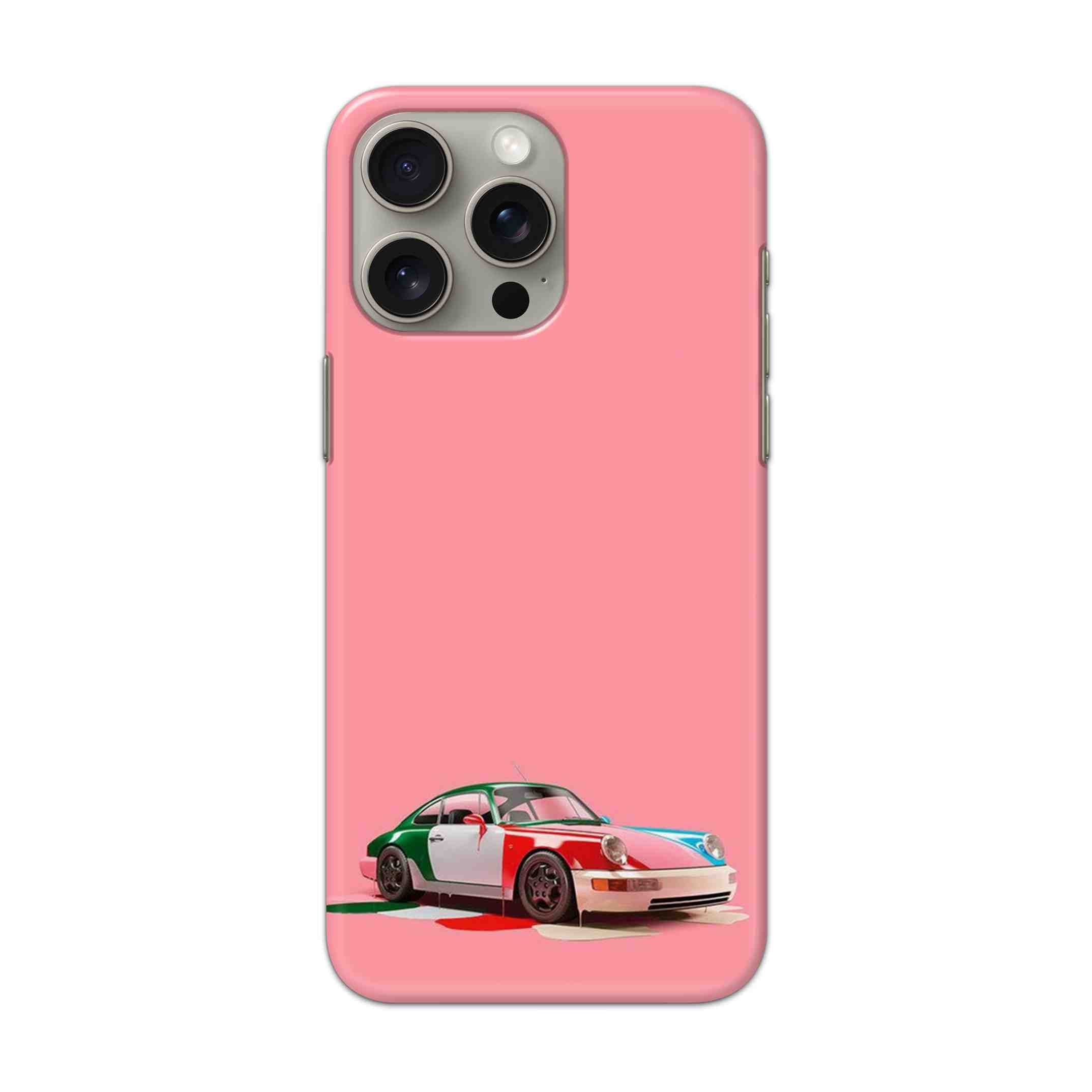 Buy Pink Porche Hard Back Mobile Phone Case/Cover For iPhone 15 Pro Max Online