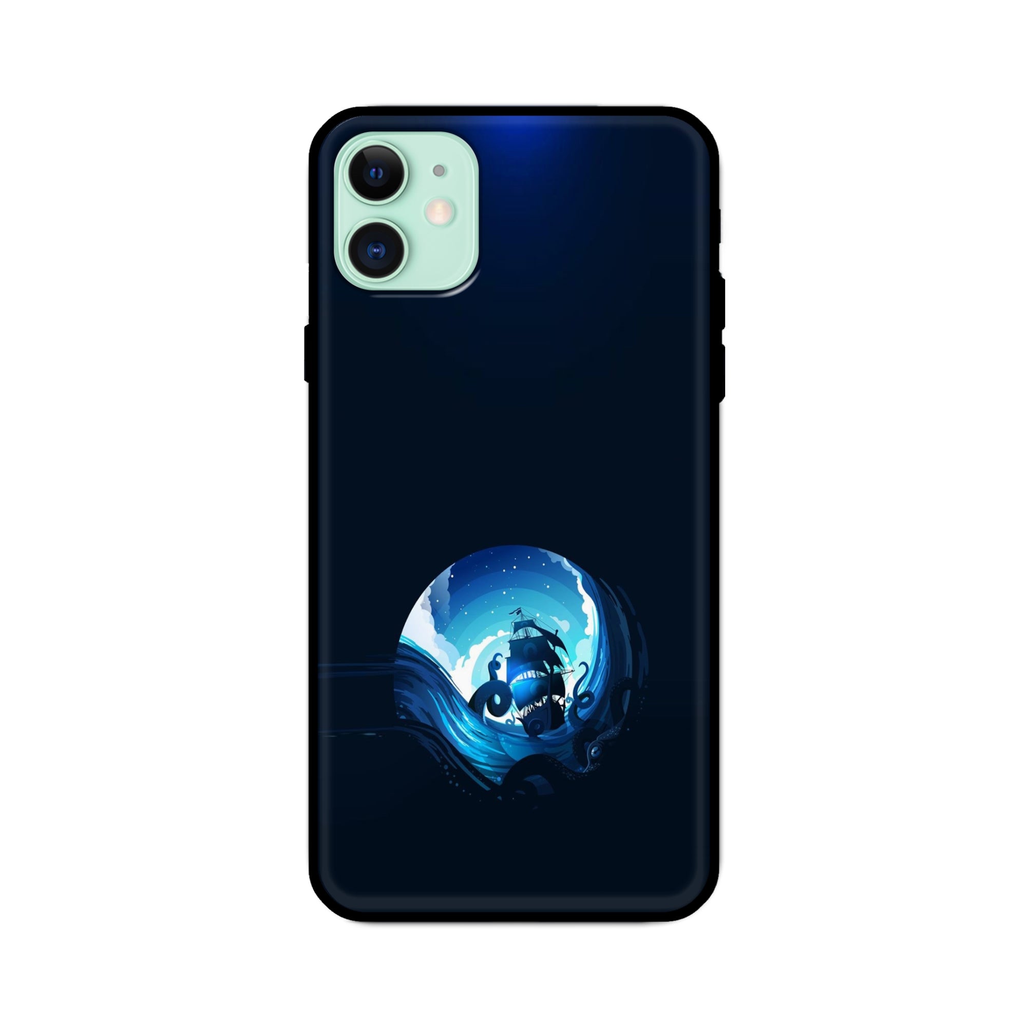 Buy Blue Seaship Glass/Metal Back Mobile Phone Case/Cover For iPhone 11 Online