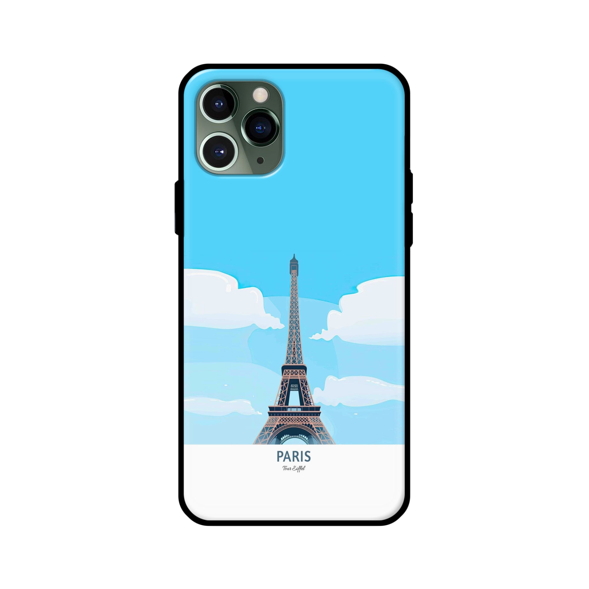Buy Paris Glass/Metal Back Mobile Phone Case/Cover For iPhone 11 Pro Online
