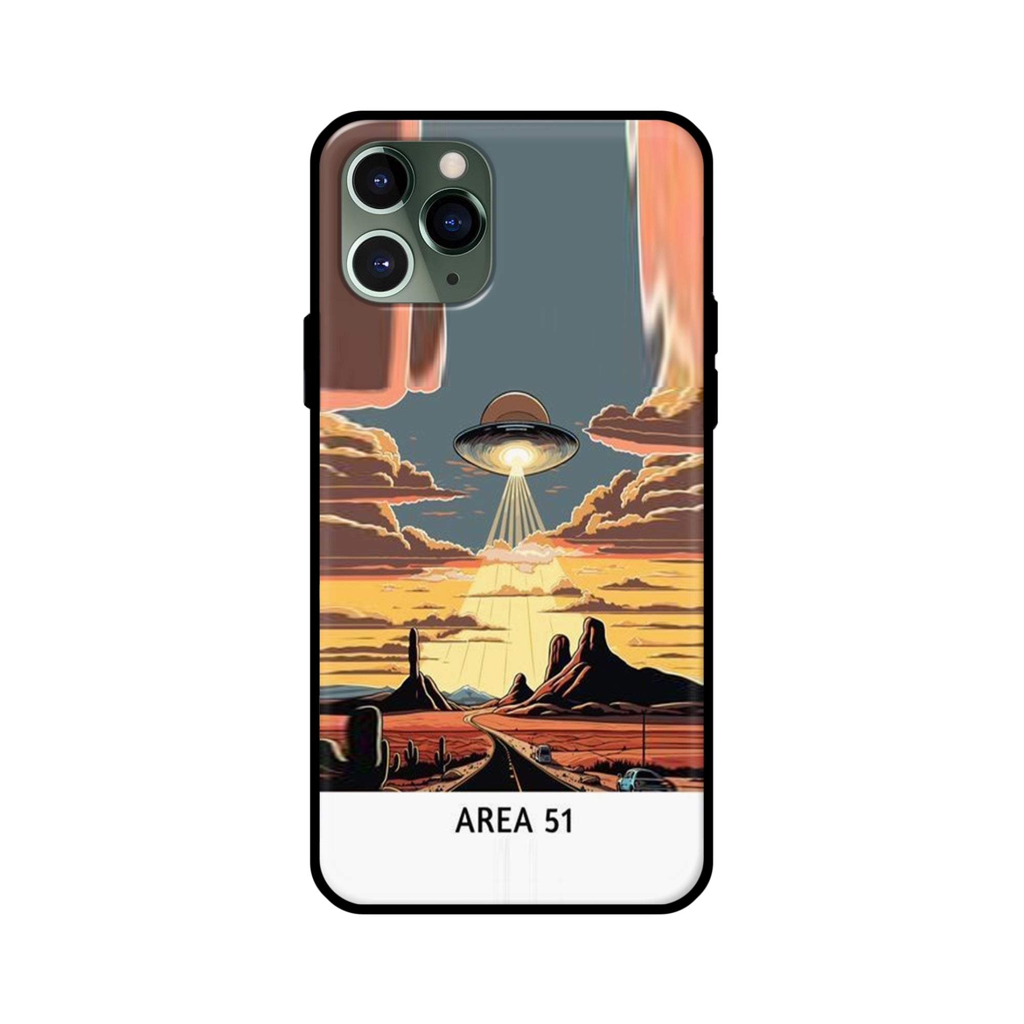 Buy Area 51 Glass/Metal Back Mobile Phone Case/Cover For iPhone 11 Pro Online