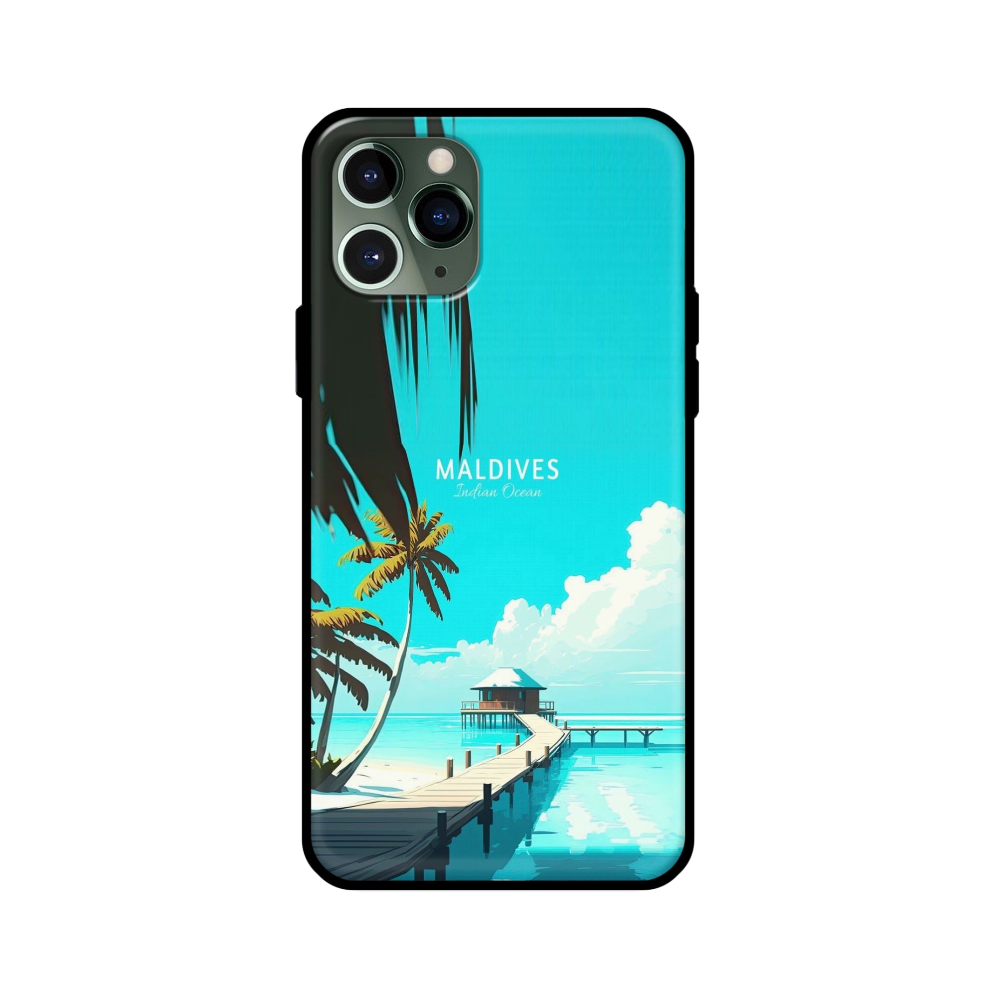 Buy Maldives Glass/Metal Back Mobile Phone Case/Cover For iPhone 11 Pro Online