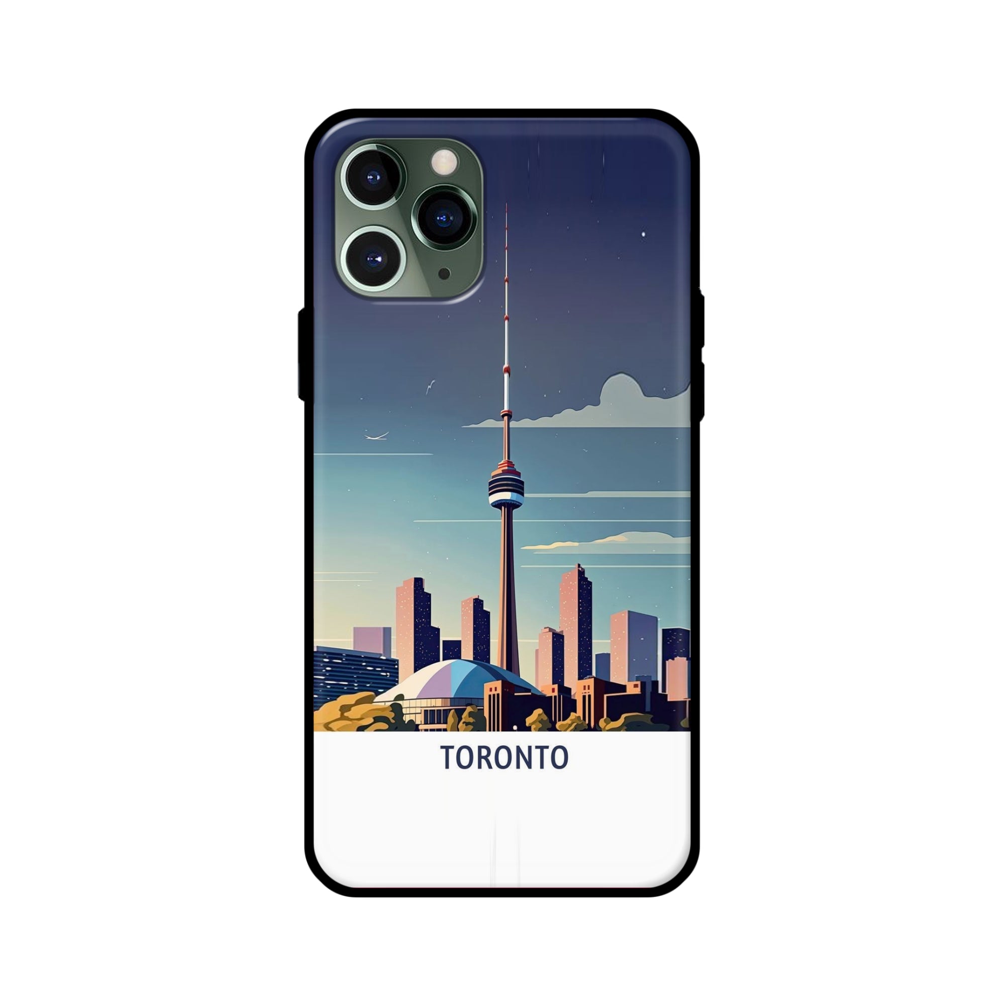 Buy Toronto Glass/Metal Back Mobile Phone Case/Cover For iPhone 11 Pro Online