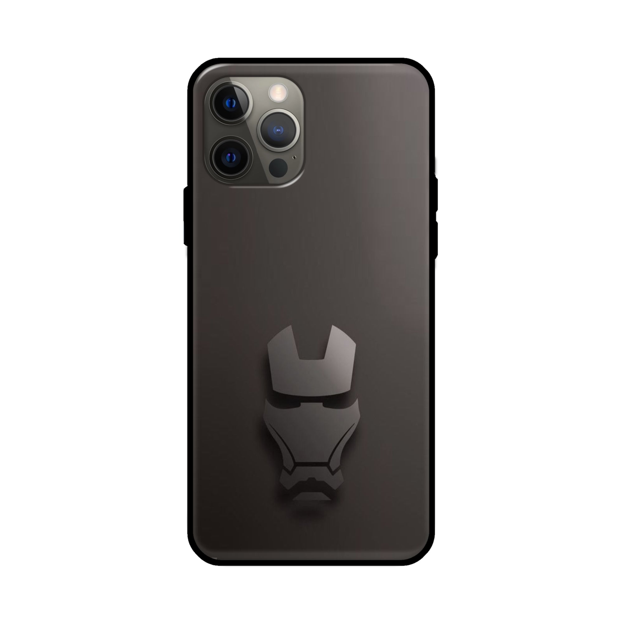 Buy Iron Man Logo Glass/Metal Back Mobile Phone Case/Cover For Apple iPhone 12 pro Online