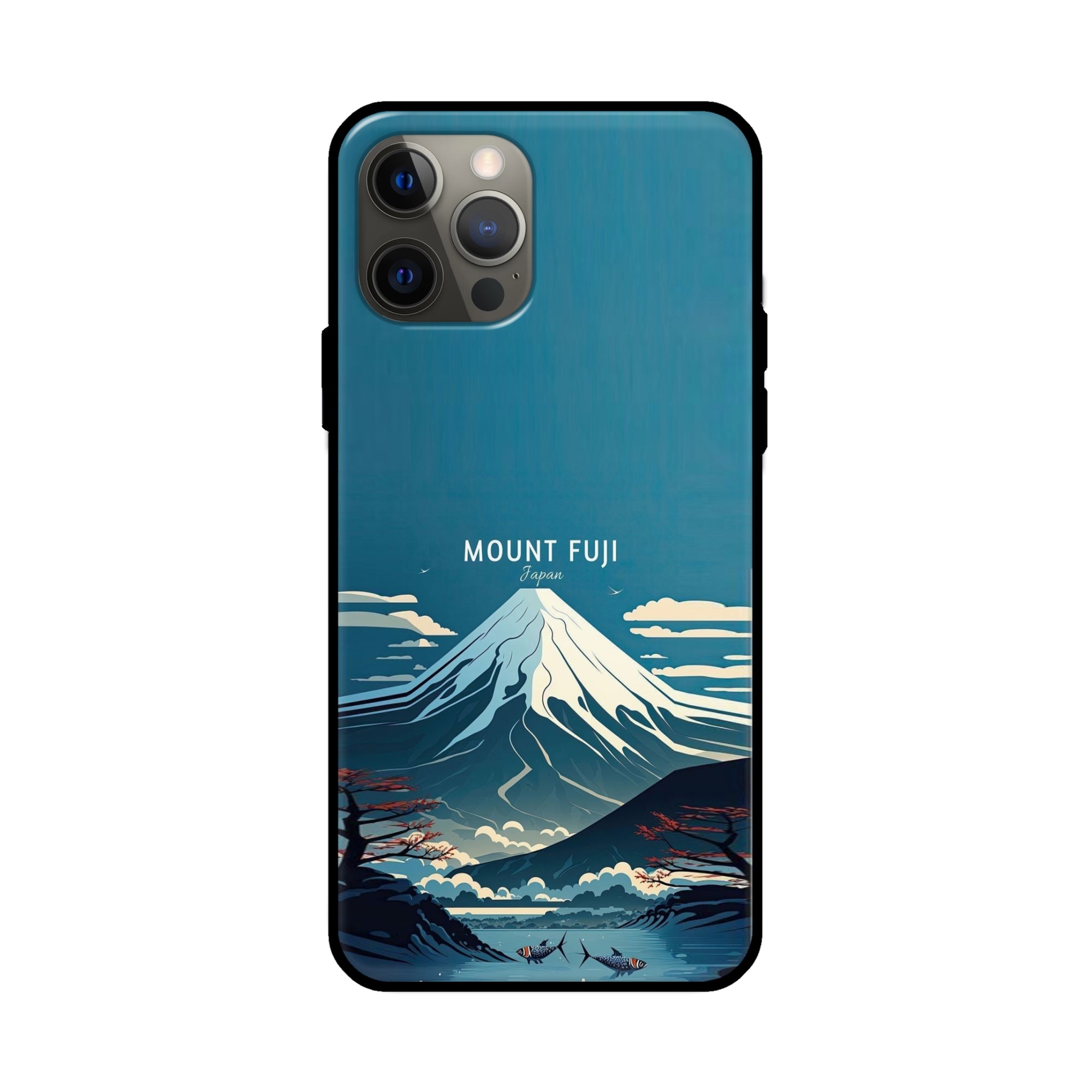 Buy Mount Fuji Glass/Metal Back Mobile Phone Case/Cover For Apple iPhone 12 pro Online