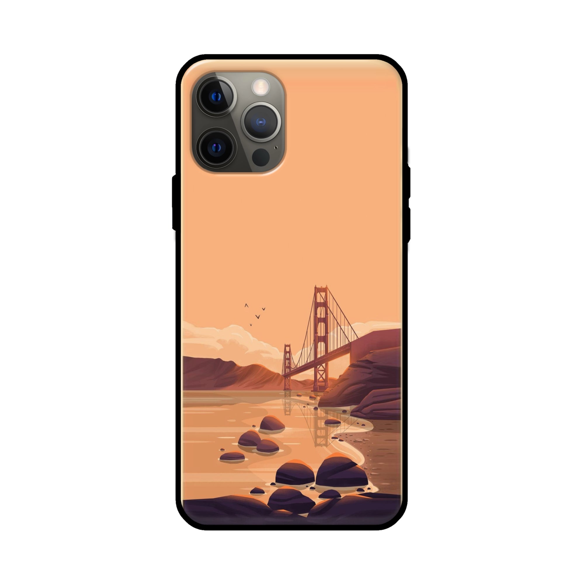 Buy San Fransisco Glass/Metal Back Mobile Phone Case/Cover For Apple iPhone 12 pro Online