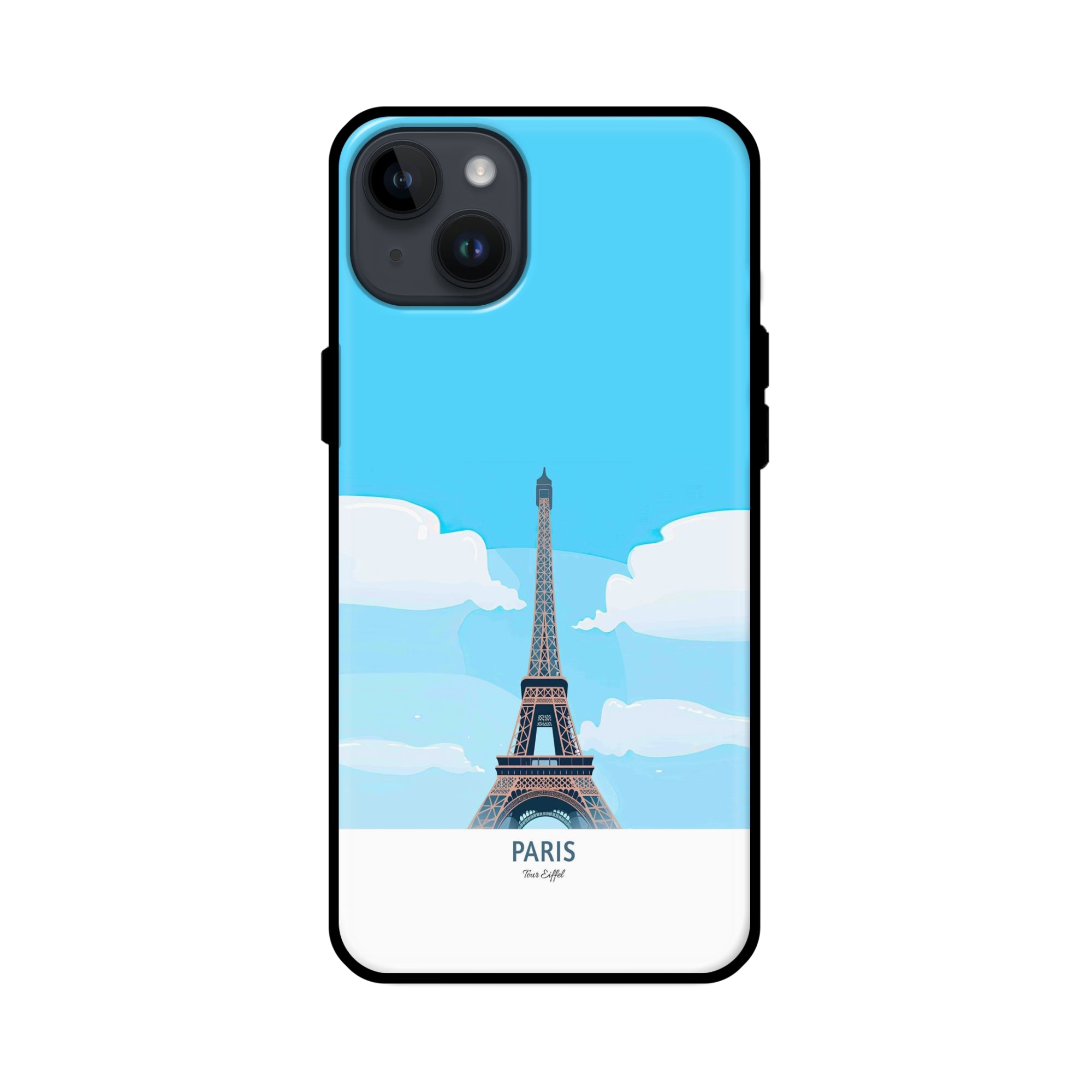 Buy Paris Glass/Metal Back Mobile Phone Case/Cover For iPhone 14 Online