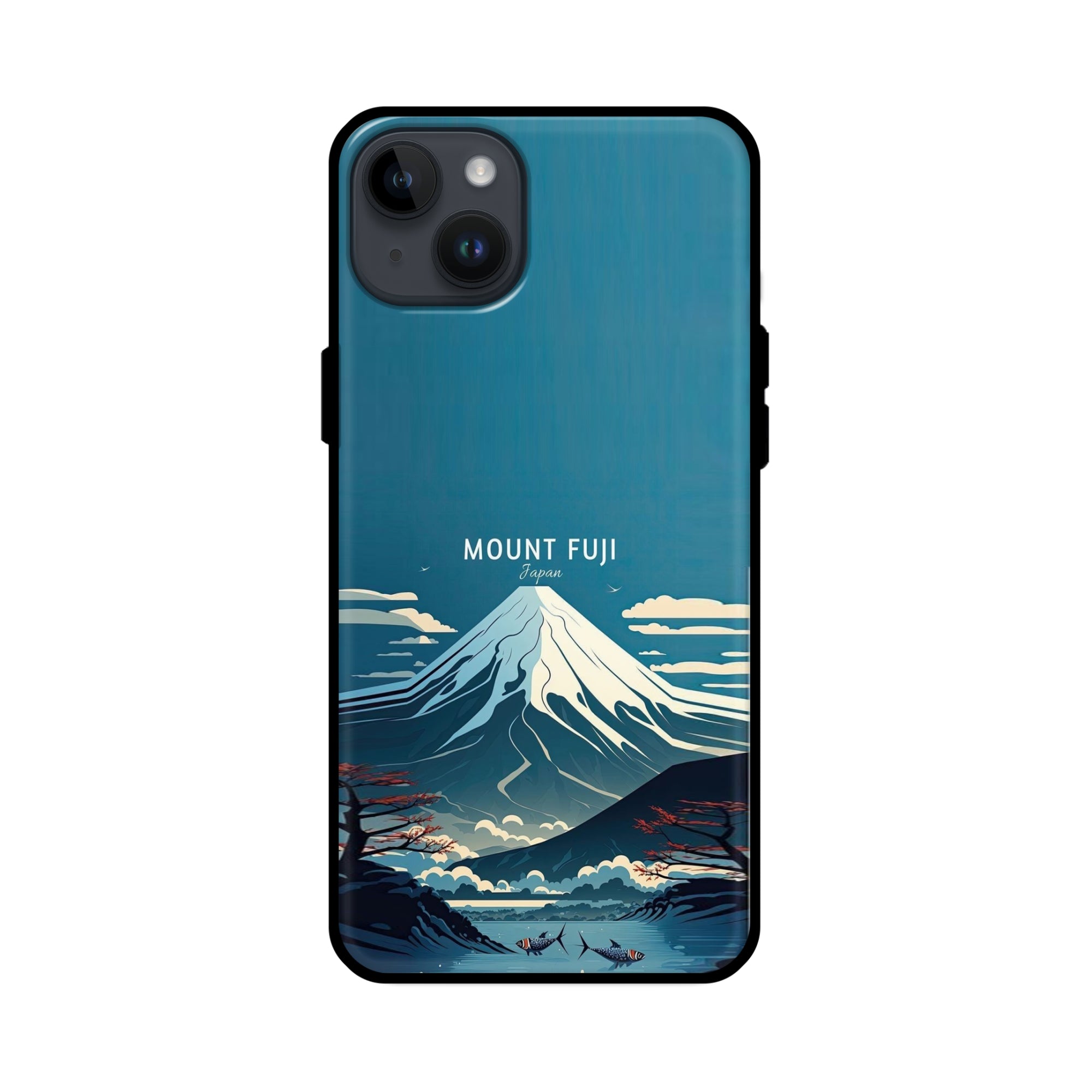 Buy Mount Fuji Glass/Metal Back Mobile Phone Case/Cover For iPhone 14 Online