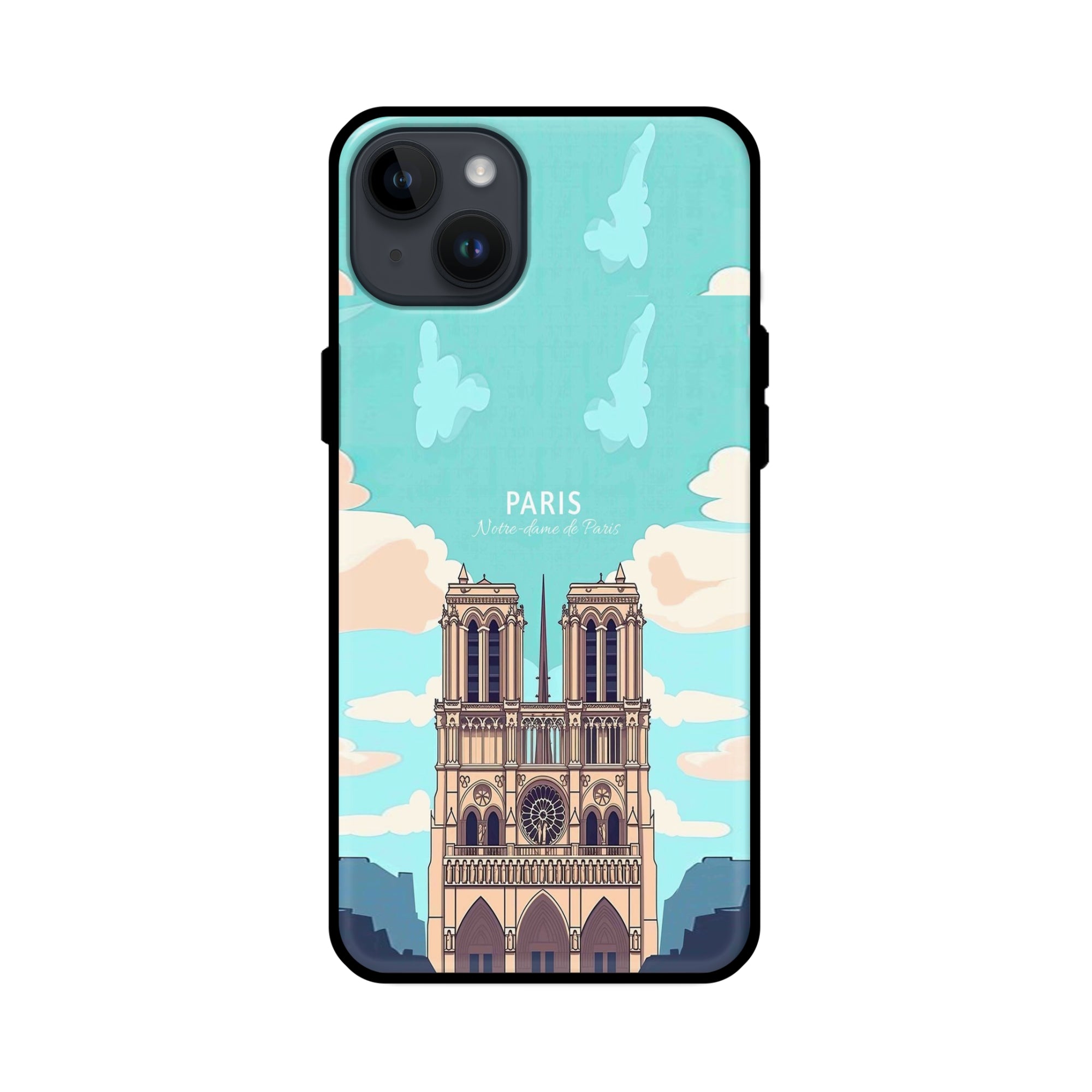 Buy Notre Dame Te Paris Glass/Metal Back Mobile Phone Case/Cover For iPhone 14 Online