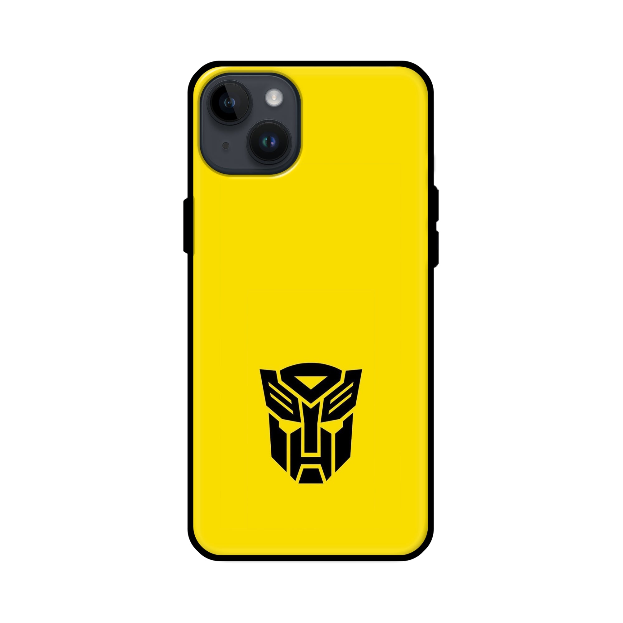 Buy Transformer Logo Glass/Metal Back Mobile Phone Case/Cover For iPhone 14 Online